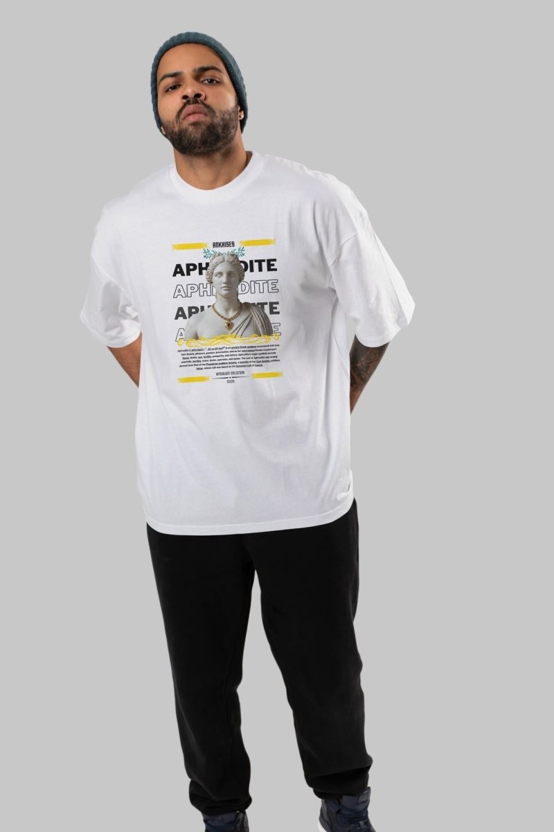 Aphrodite 1 ön Baskılı Oversize t-shirt Erkek Kadın %100 Pamuk Bisiklet Yaka tişort - Cilexi