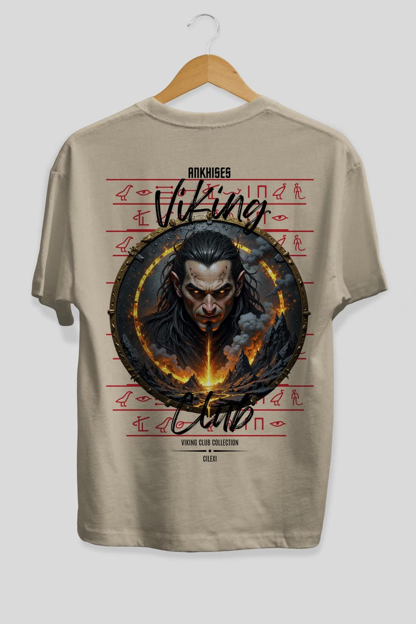 Loke 2 Arka Baskılı Oversize t-shirt Erkek Kadın %100 Pamuk Bisiklet Yaka tişort