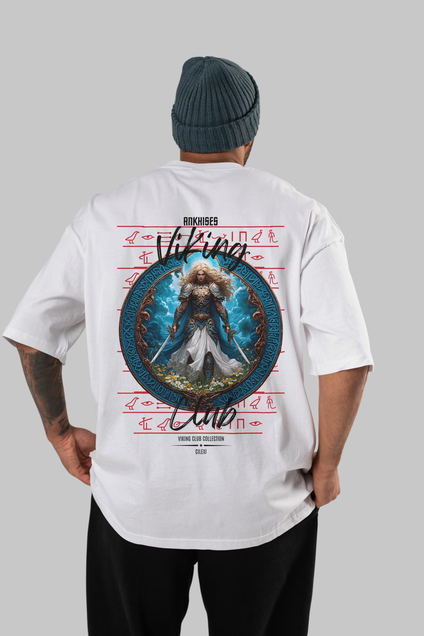 Baldur Baskılı Oversize t-shirt Erkek Kadın %100 Pamuk Bisiklet Yaka tişort