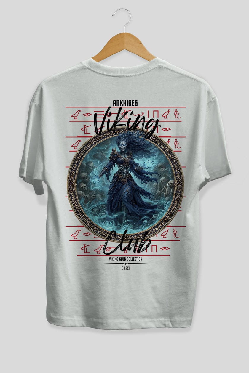 Hel Baskılı Oversize t-shirt Erkek Kadın %100 Pamuk Bisiklet Yaka tişort