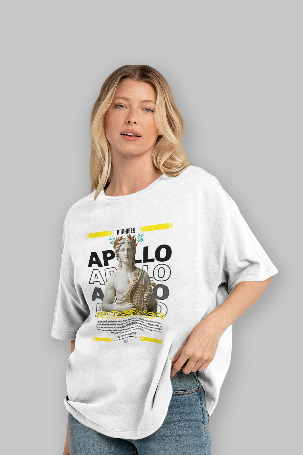 Apollo 1 ön Baskılı Oversize t-shirt Erkek Kadın %100 Pamuk Bisiklet Yaka tişort