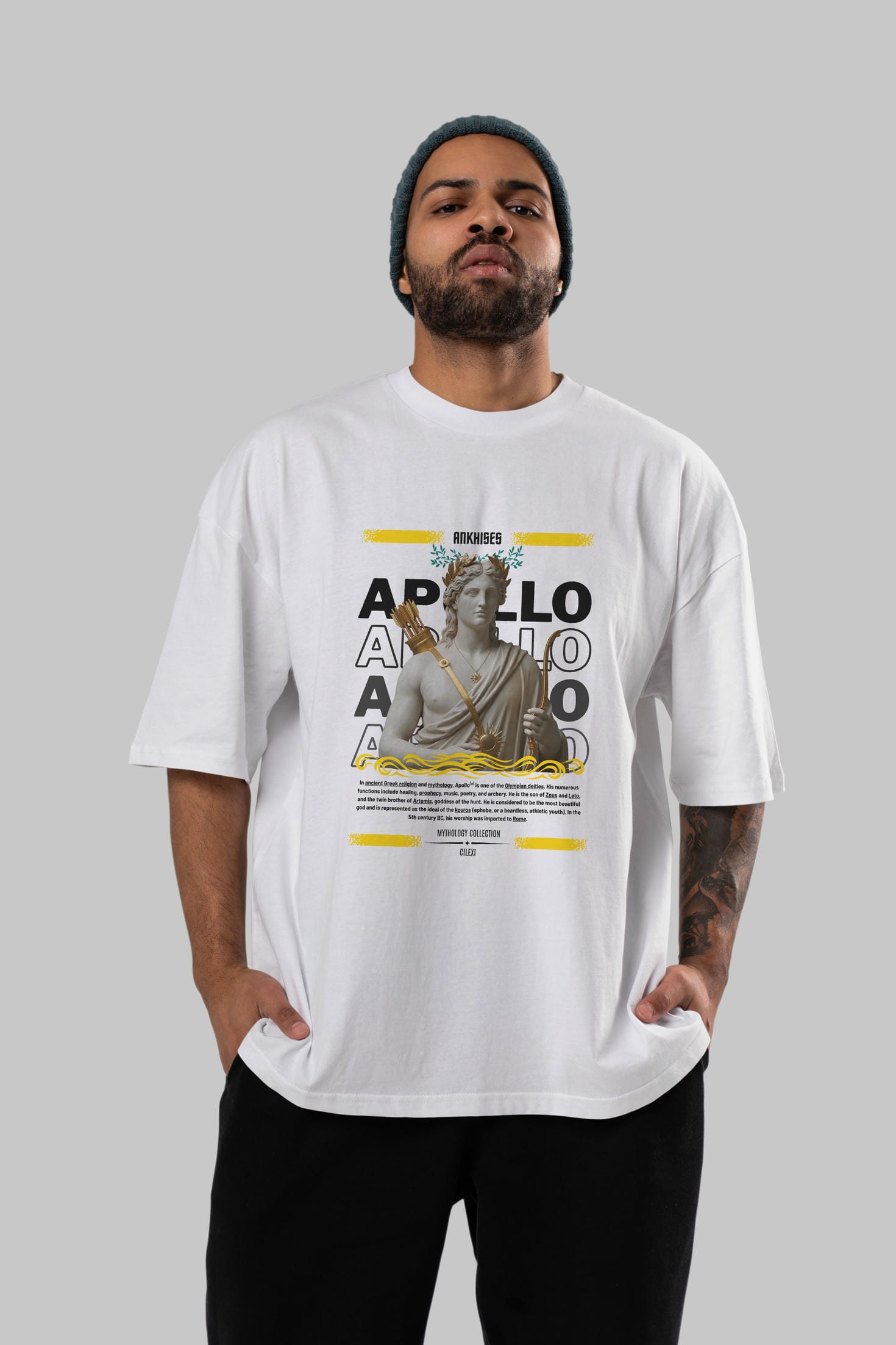 Apollo 2 ön Baskılı Oversize t-shirt Erkek Kadın %100 Pamuk Bisiklet Yaka tişort
