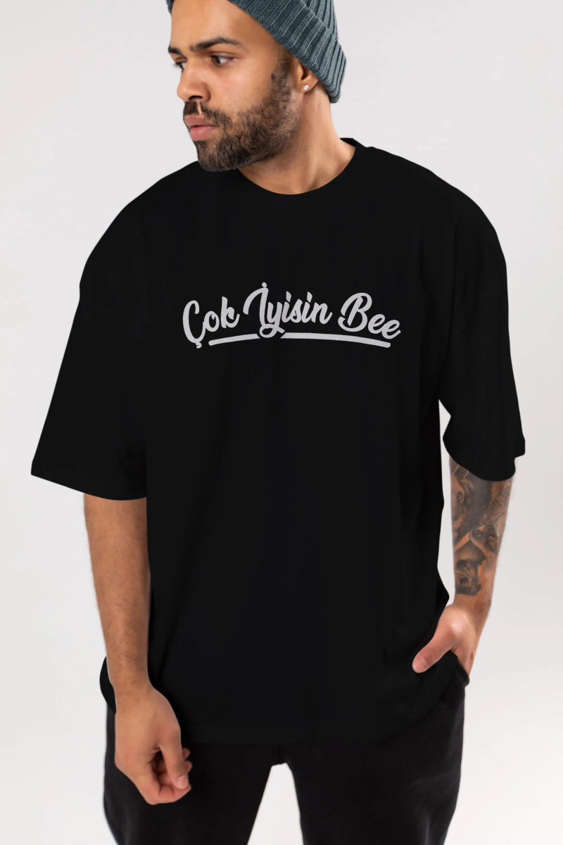 Çok İyisin Be Ön Baskılı Oversize t-shirt %100 pamuk Erkek Kadın Unisex - Cilexi