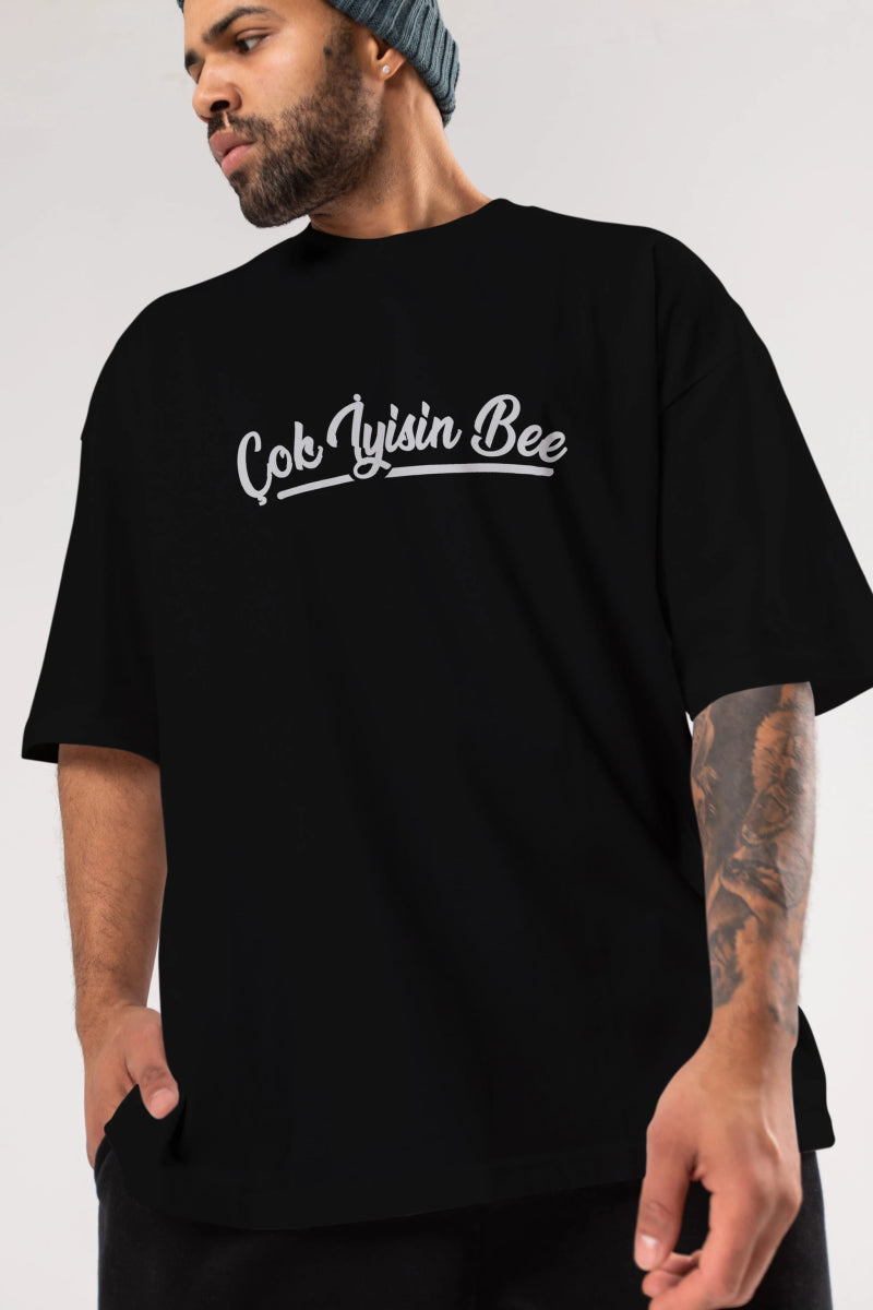 Çok İyisin Be Ön Baskılı Oversize t-shirt %100 pamuk Erkek Kadın Unisex - Cilexi