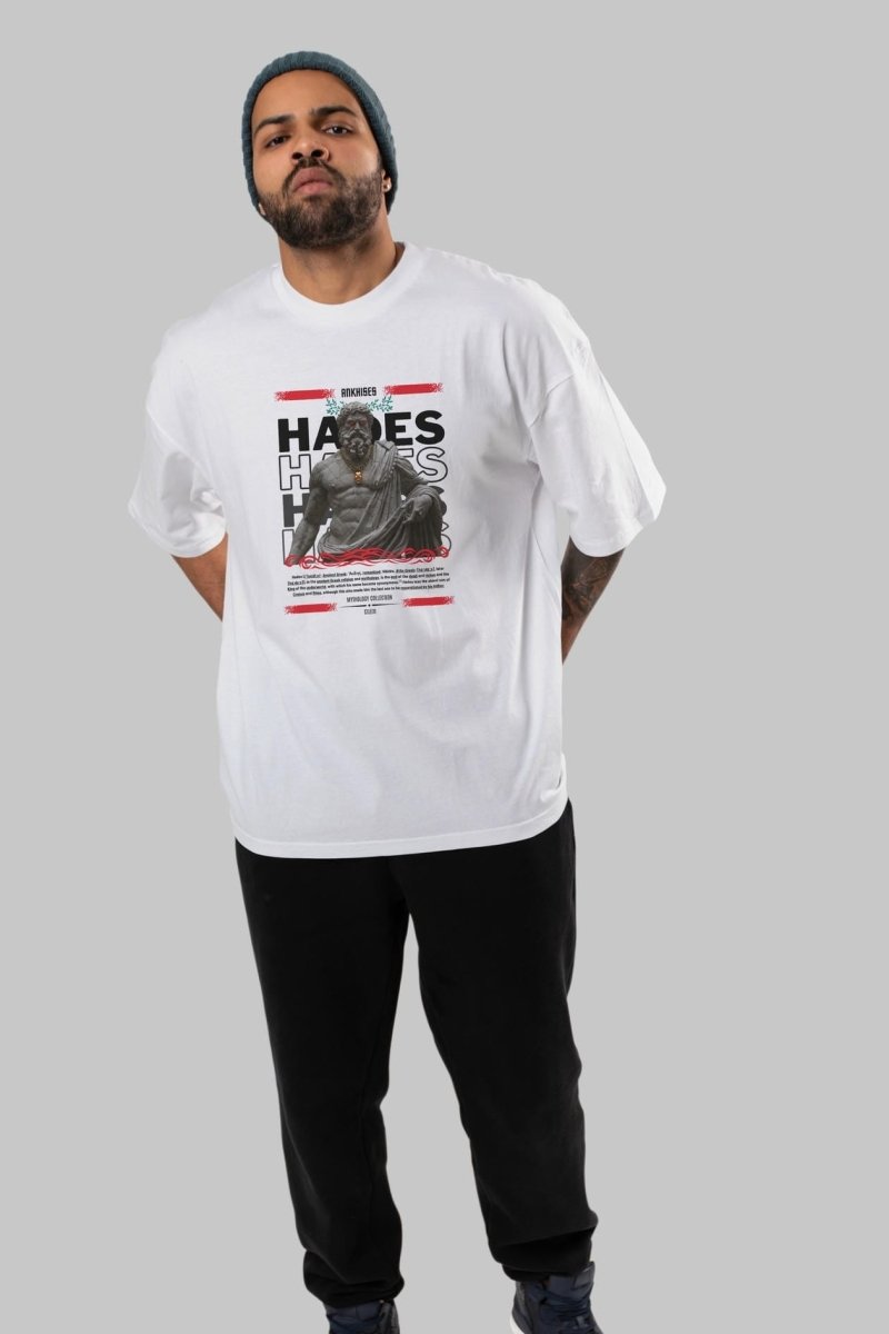 Hades 3 ön Baskılı Oversize t-shirt Erkek Kadın %100 Pamuk Bisiklet Yaka tişort - Cilexi