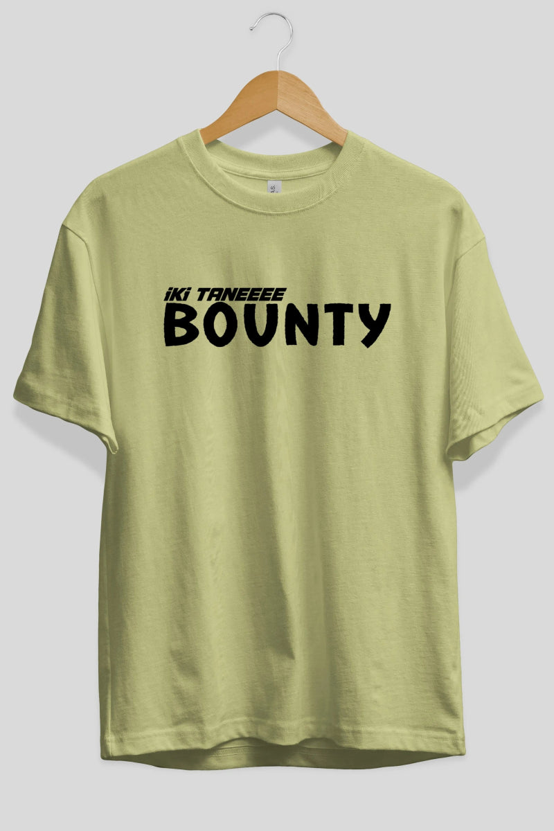 İki Tane Bounty Ön Baskılı Oversize t-shirt %100 pamuk Erkek Kadın Unisex - Cilexi