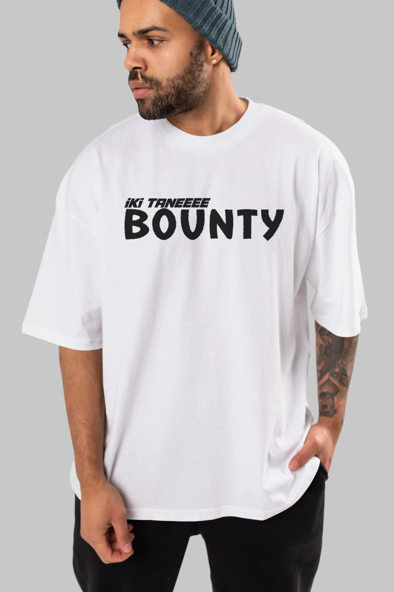 İki Tane Bounty Ön Baskılı Oversize t-shirt %100 pamuk Erkek Kadın Unisex - Cilexi