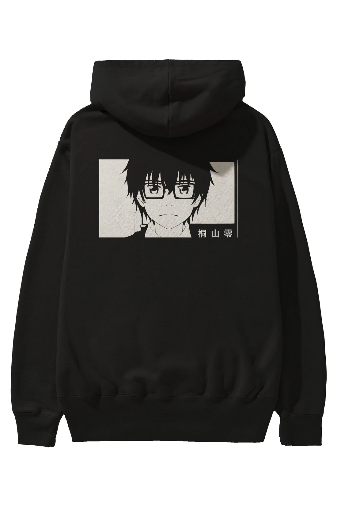 Rei Kiriyama 3 Anime Arka Baskılı Hoodie Oversize Kapüşonlu Sweatshirt Erkek Kadın Unisex