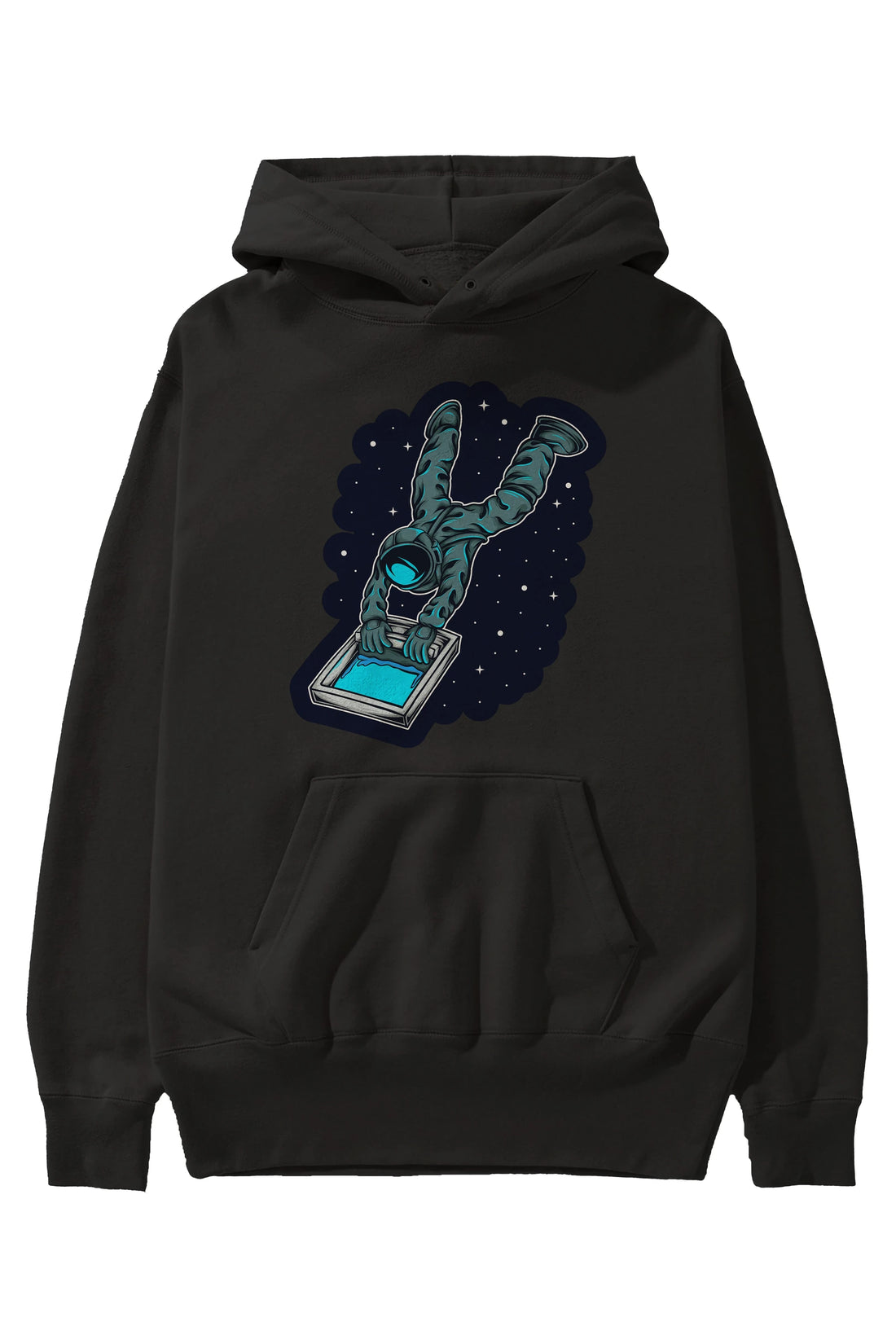 Astroscreen Sticker Ön Baskılı Hoodie Oversize Kapüşonlu Sweatshirt Erkek Kadın Unisex