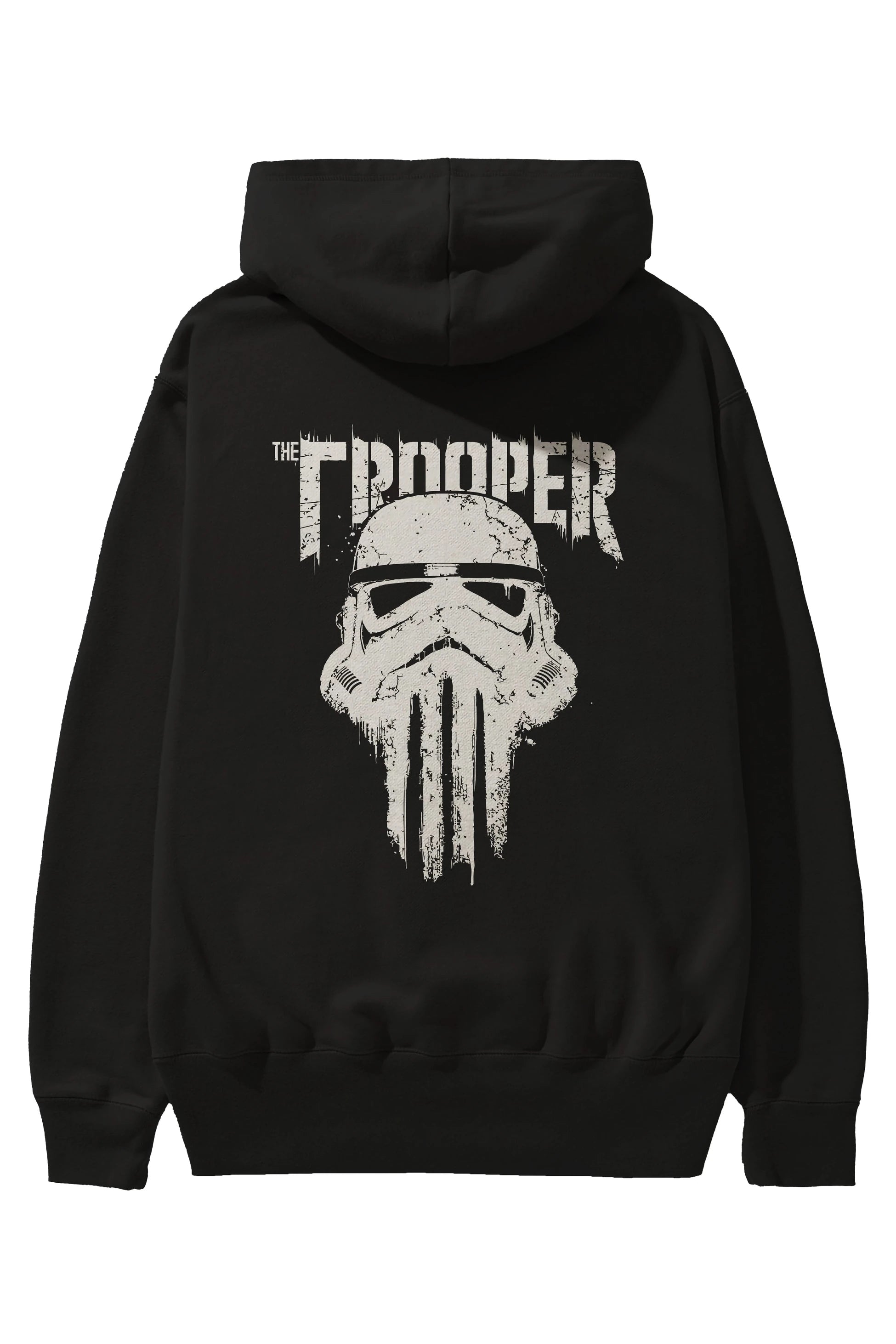 The Trooper Arka Baskılı Hoodie Oversize Kapüşonlu Sweatshirt Erkek Kadın Unisex