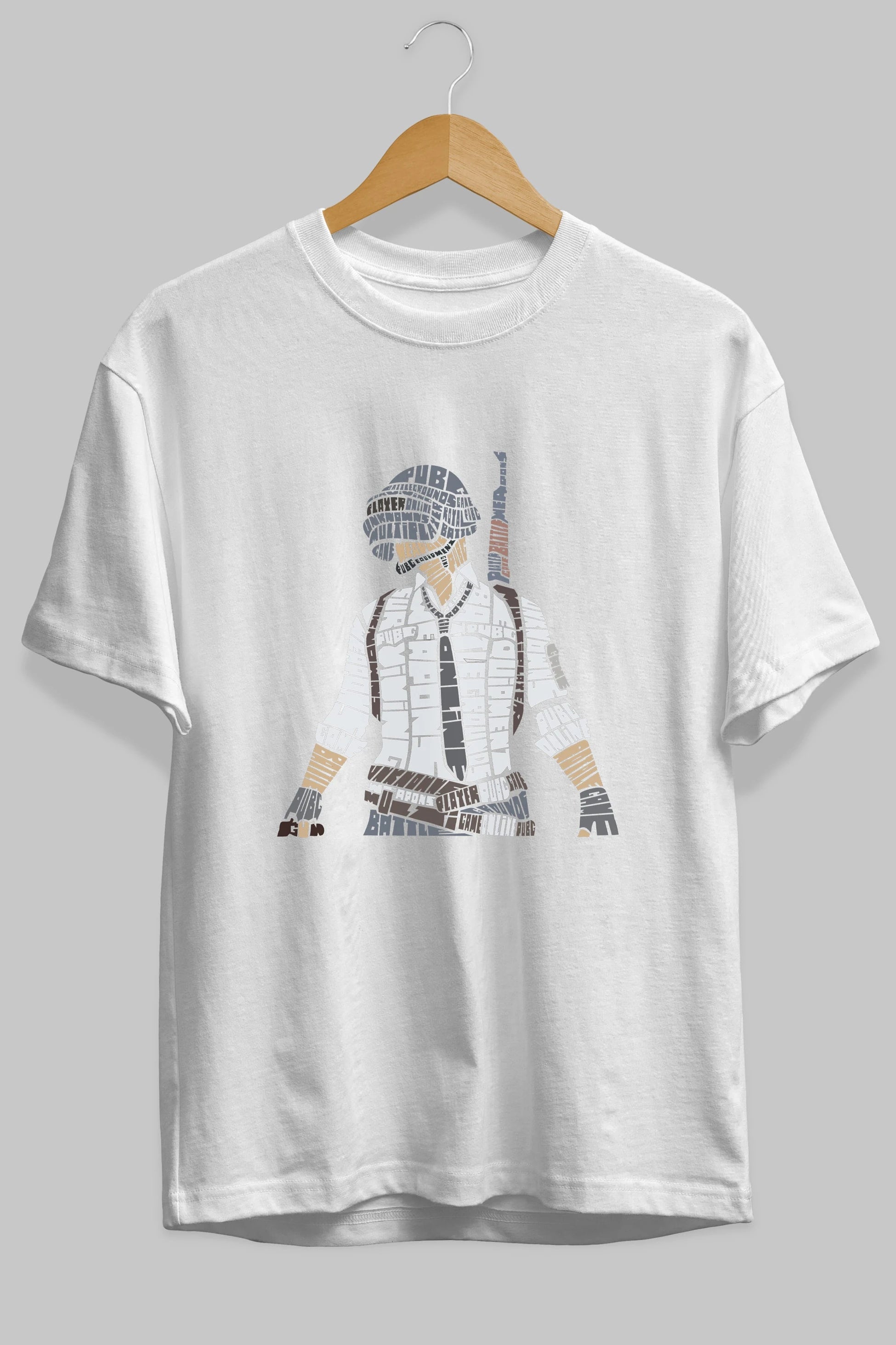 Pubg Ön Baskılı Oversize t-shirt %100 pamuk Erkek Kadın Unisex