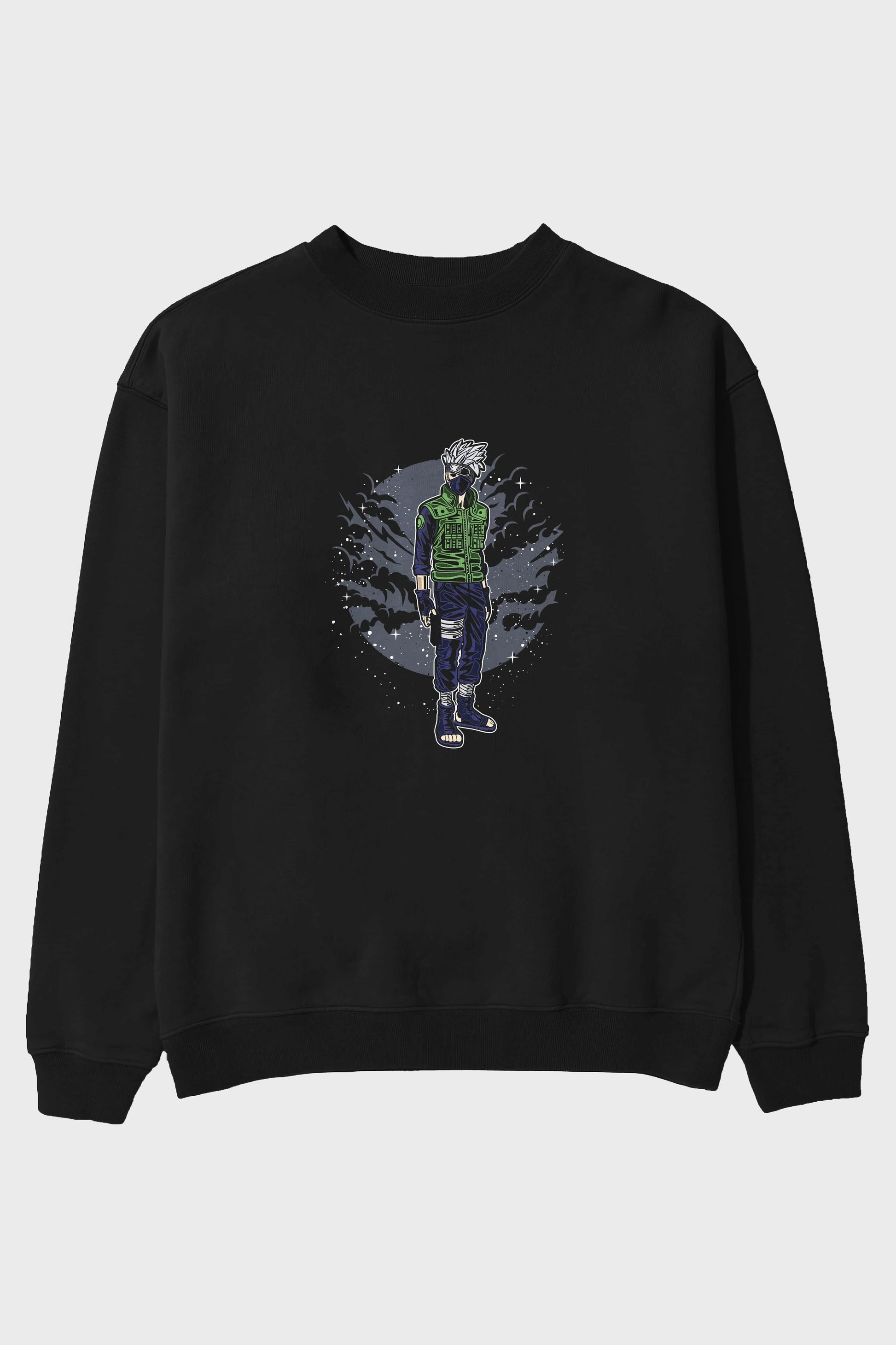 SHINOBI Ön Baskılı Oversize Sweatshirt Erkek Kadın Unisex