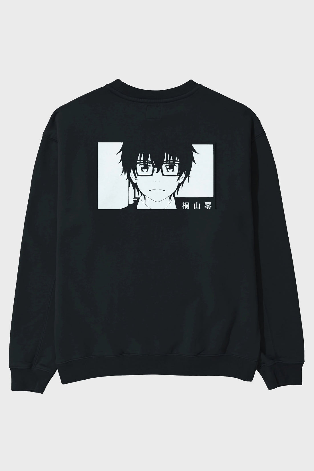 Rei Kiriyama 3 Anime Arka Baskılı Oversize Sweatshirt Erkek Kadın Unisex