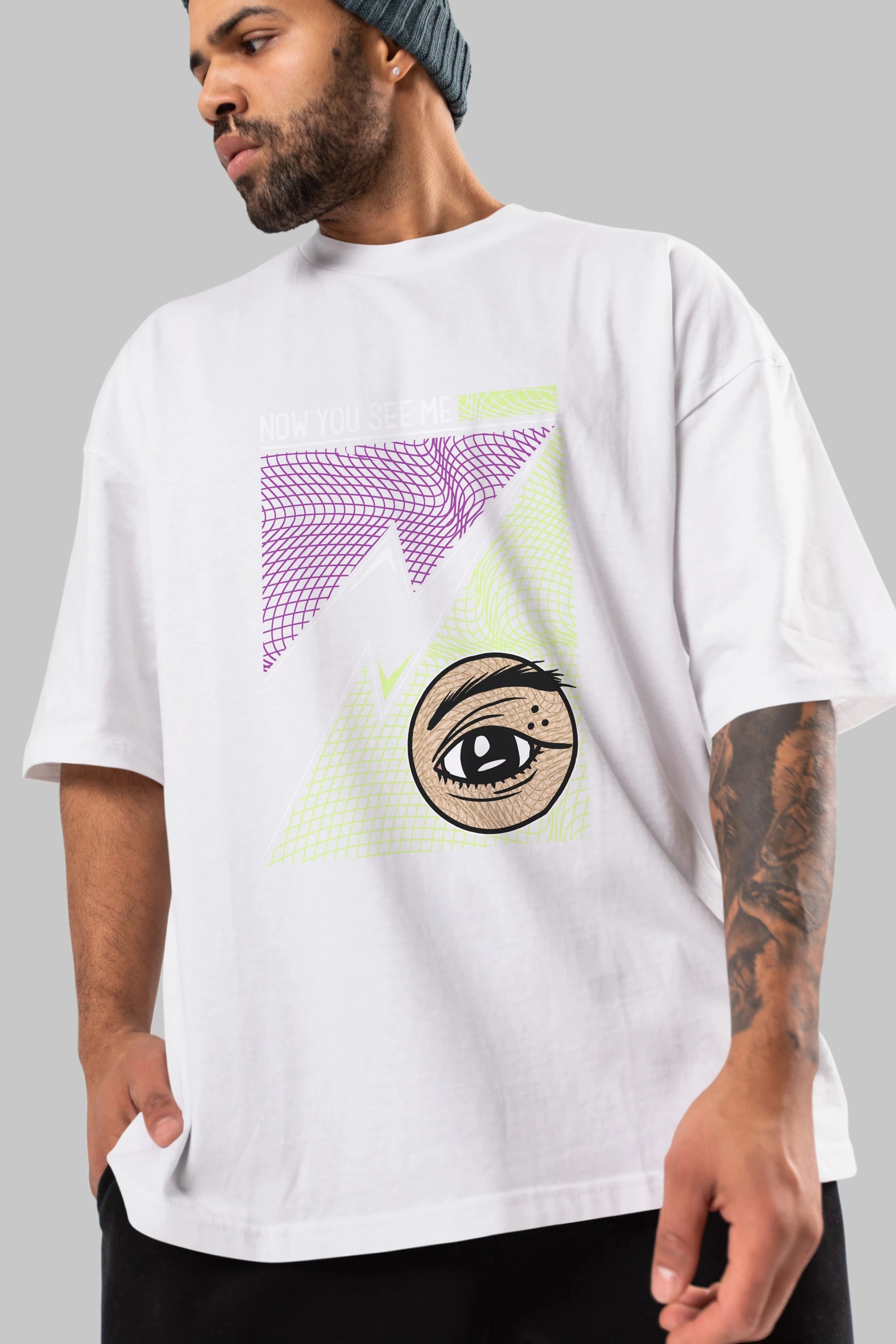 Now You See Me Ön Baskılı Oversize t-shirt Erkek Kadın Unisex