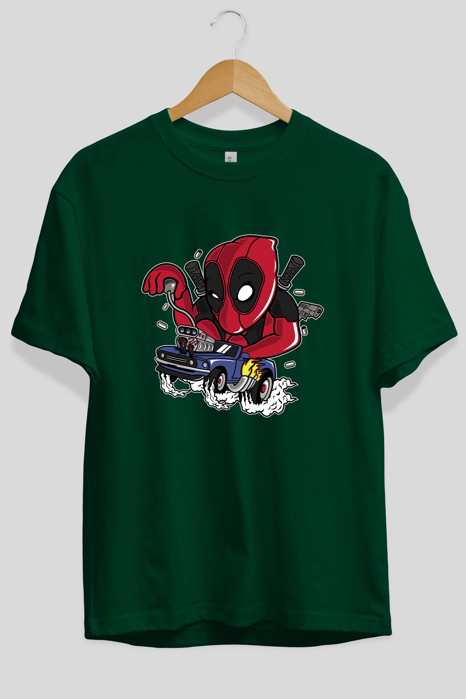 Deadpool (21) Ön Baskılı Oversize t-shirt Erkek Kadın Unisex %100 Pamuk Bisiklet Yaka tişort