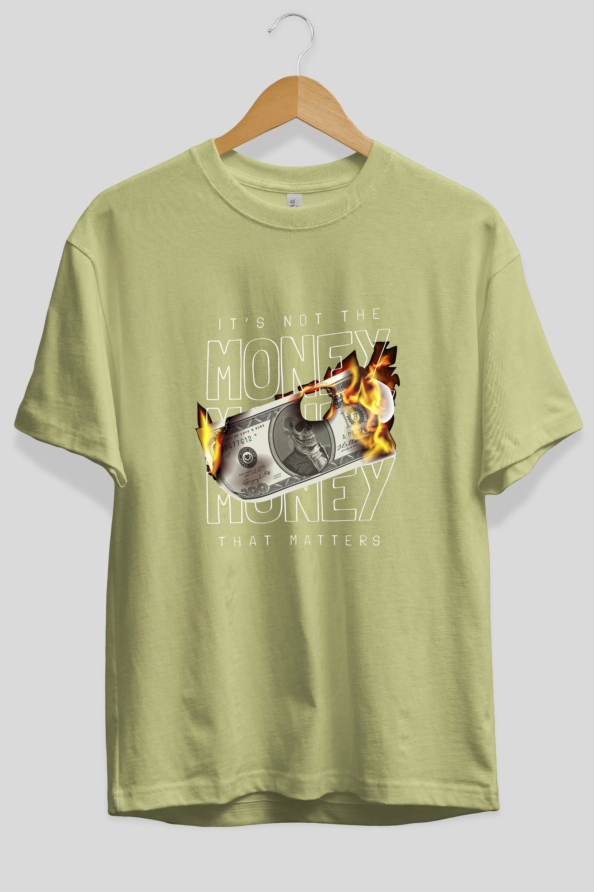 Teddy Bear Its Not The Money Ön Baskılı Oversize t-shirt Erkek Kadın Unisex %100 Pamuk