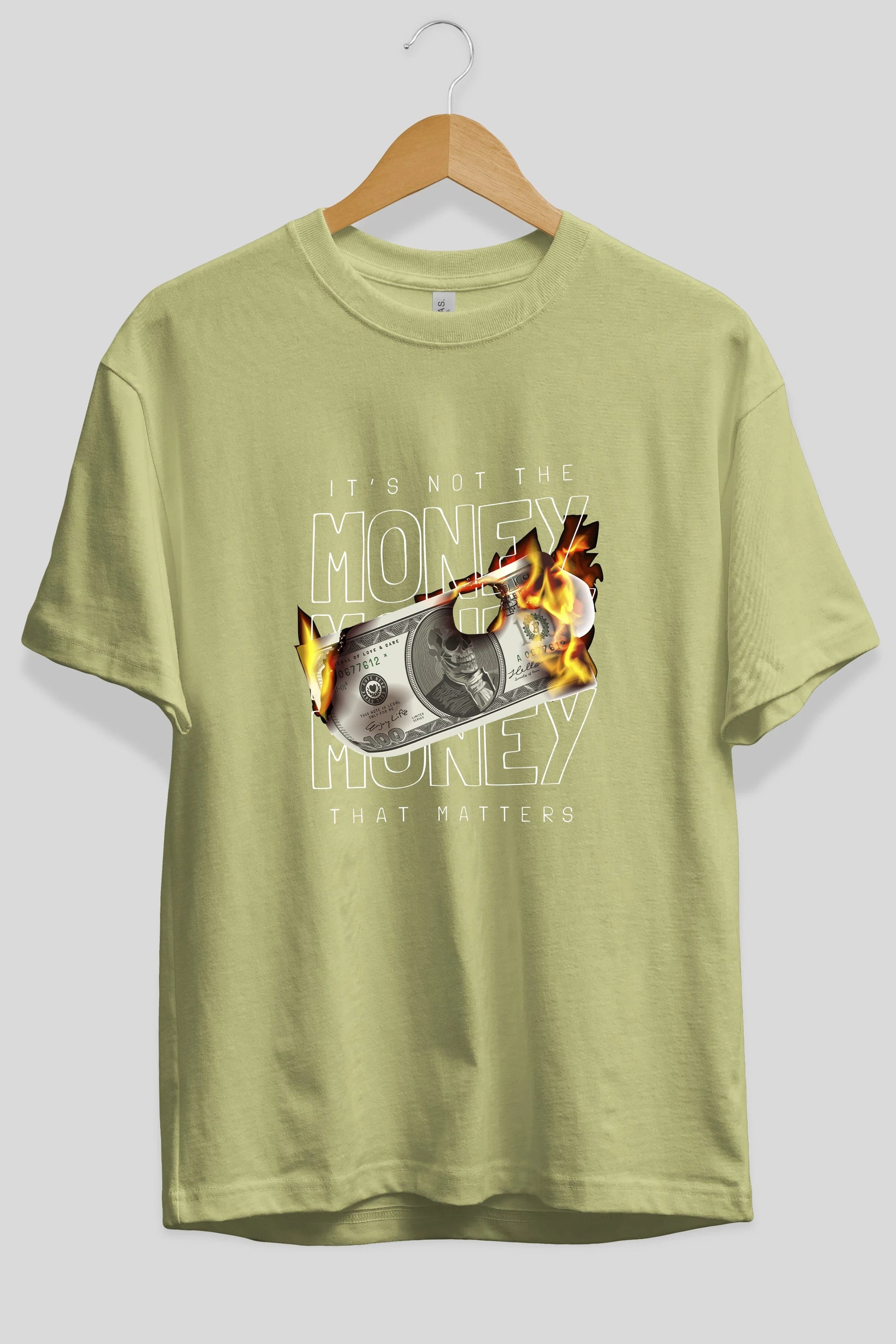 Teddy Bear Its Not The Money Ön Baskılı Oversize t-shirt Erkek Kadın Unisex %100 Pamuk