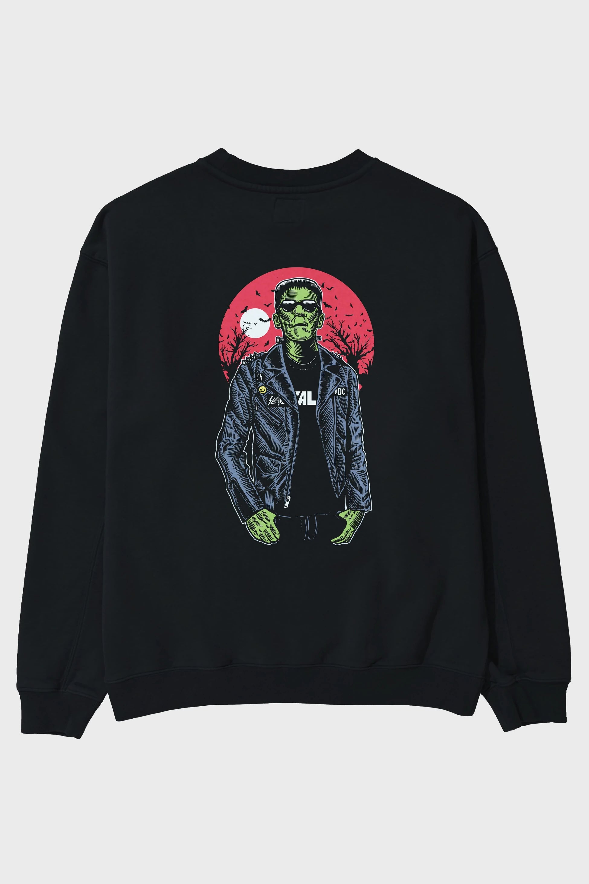 Frank Arka Baskılı Oversize Sweatshirt Erkek Kadın Unisex