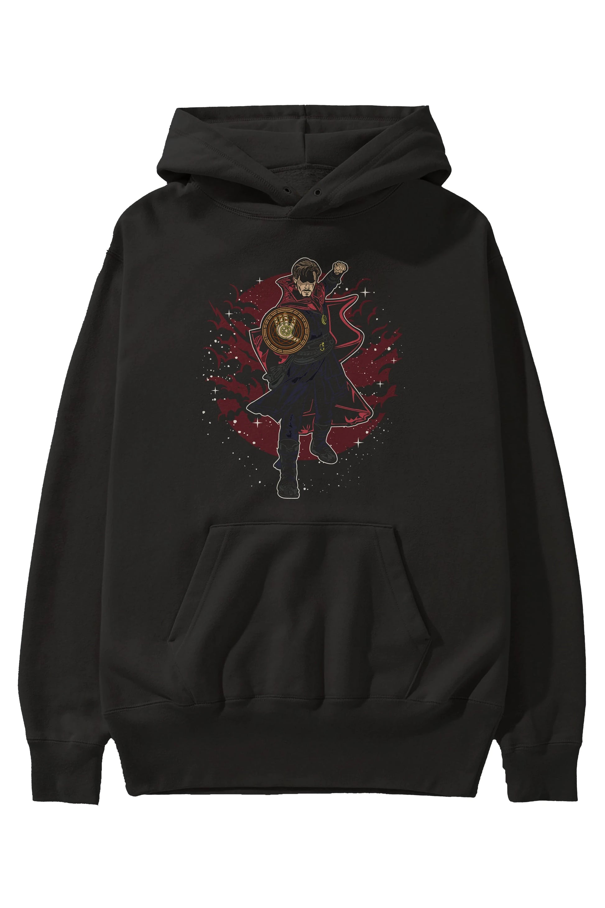 DOCTER STRANGE Ön Baskılı Hoodie Oversize Kapüşonlu Sweatshirt Erkek Kadın Unisex