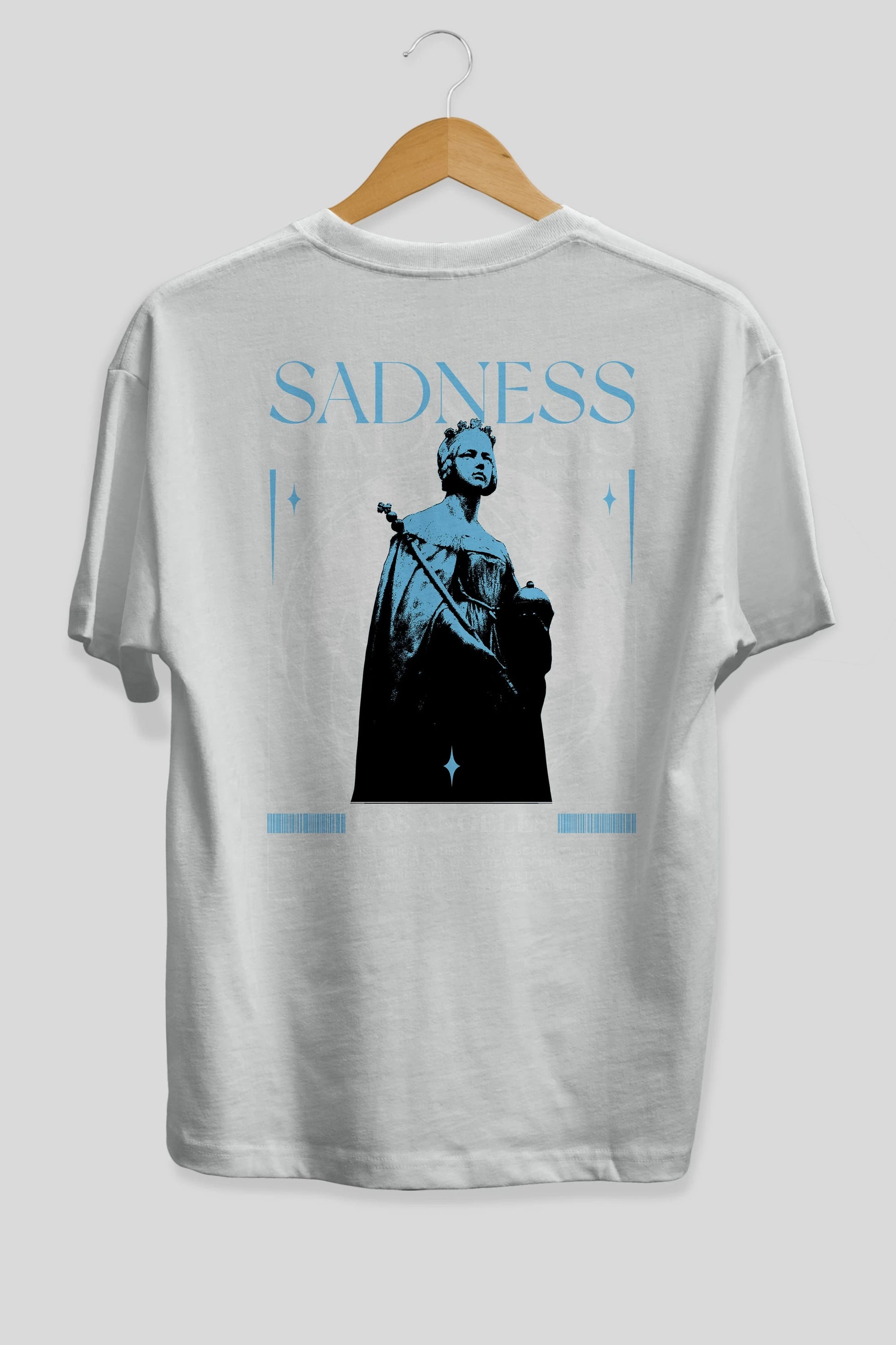 Sadness Los Angeles Arka Baskılı Oversize t-shirt Erkek Kadın Unisex