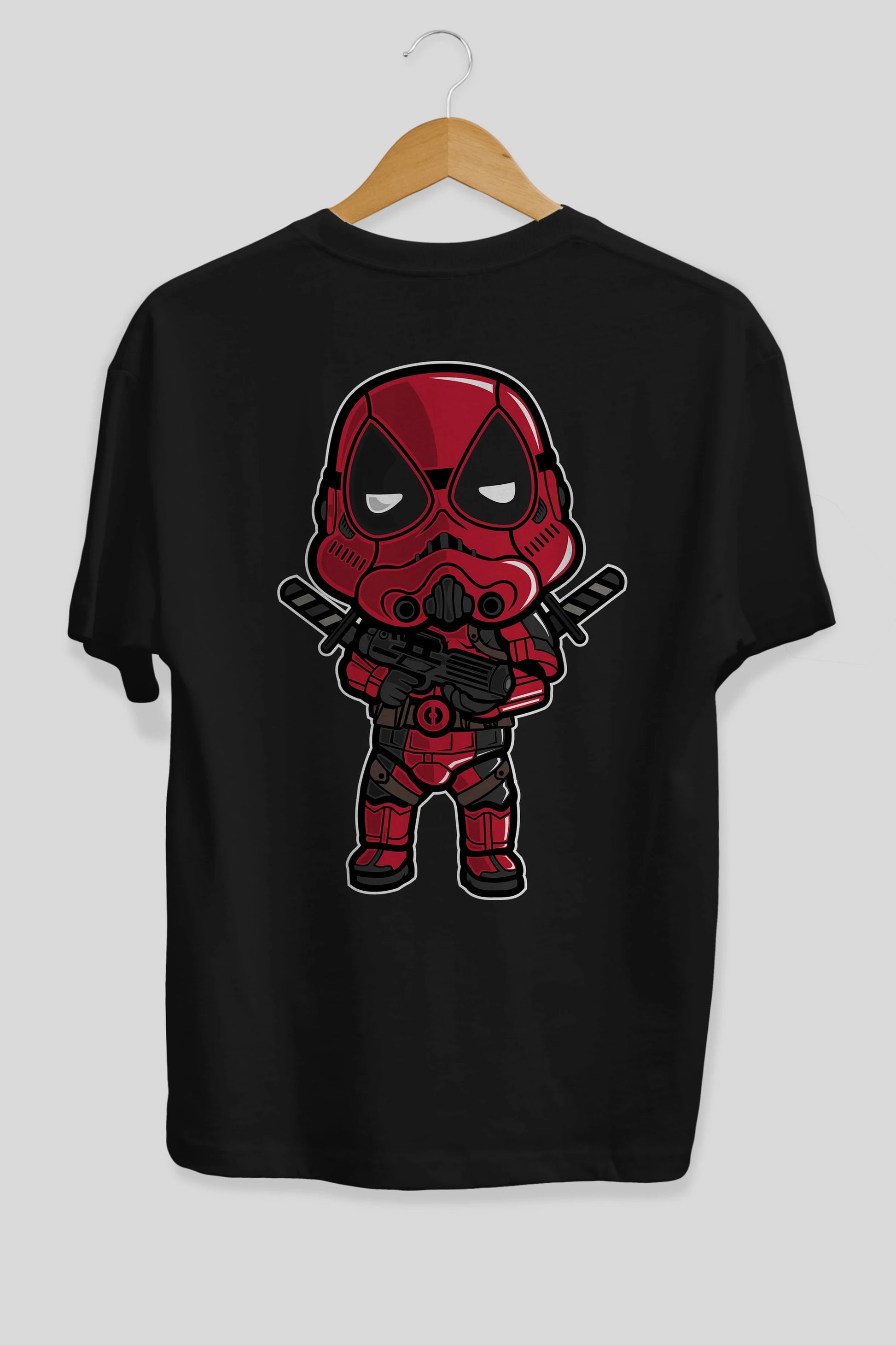 Deadpool (22) Arka Baskılı Oversize t-shirt Erkek Kadın Unisex %100 Pamuk Bisiklet Yaka tişort
