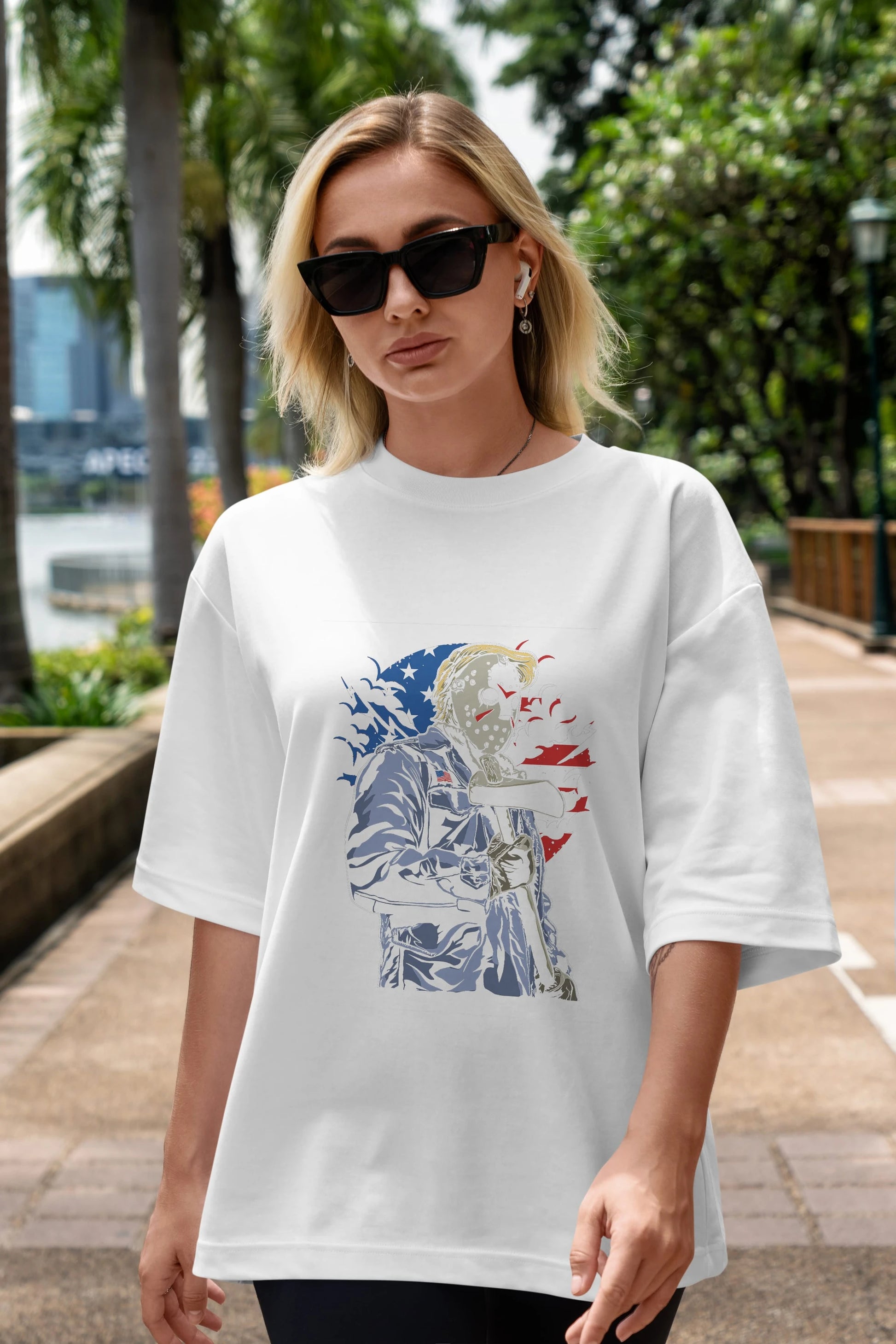 American Killer Ön Baskılı Oversize t-shirt Erkek Kadın Unisex %100 Pamuk tişort