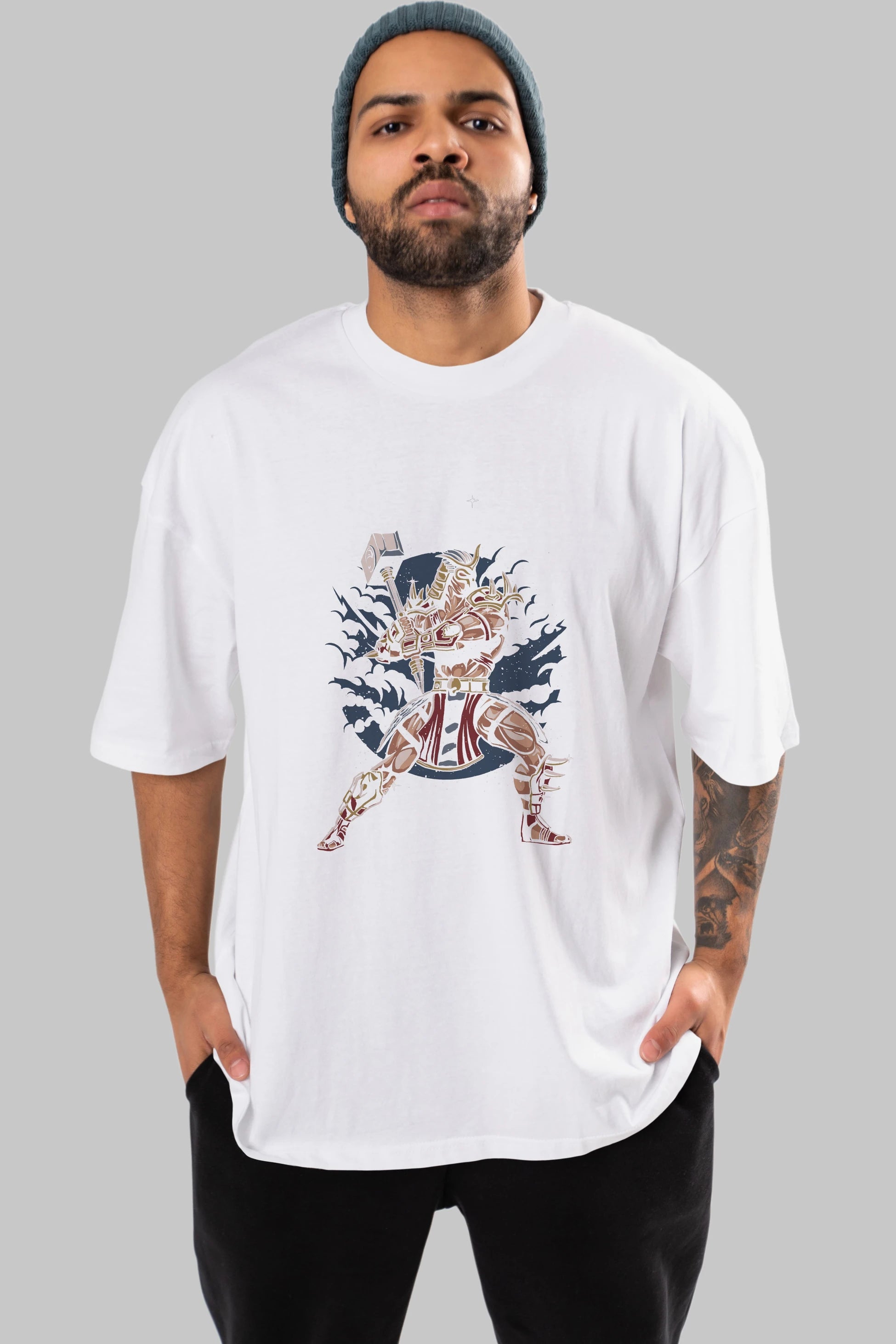 Emperor Ön Baskılı Oversize t-shirt Erkek Kadın Unisex %100 Pamuk tişort