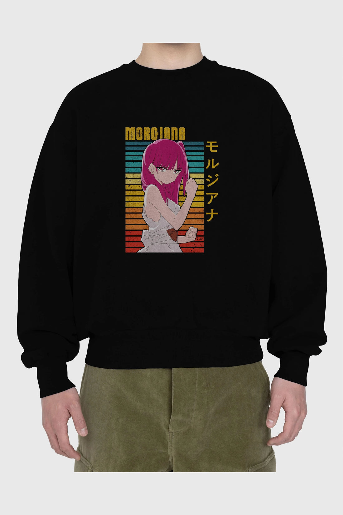Morgiana 3 Anime Ön Baskılı Oversize Sweatshirt Erkek Kadın Unisex