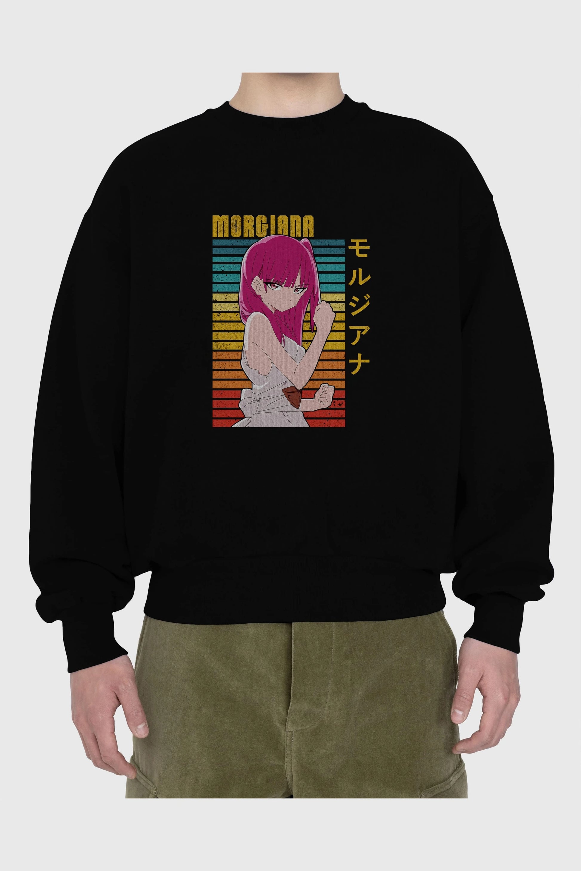 Morgiana 3 Anime Ön Baskılı Oversize Sweatshirt Erkek Kadın Unisex