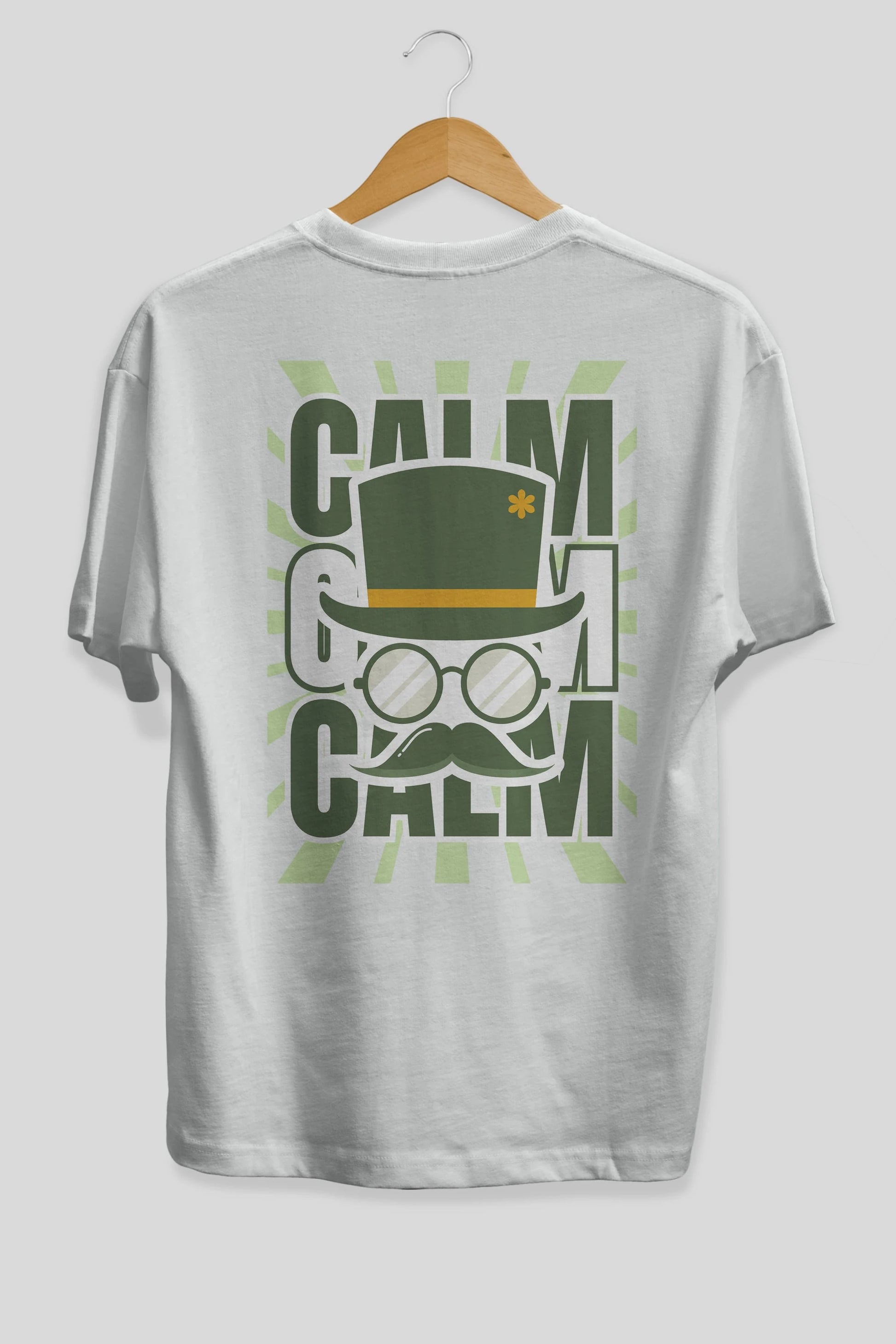 Calm Yazılı Arka Baskılı Oversize t-shirt Erkek Kadın Unisex