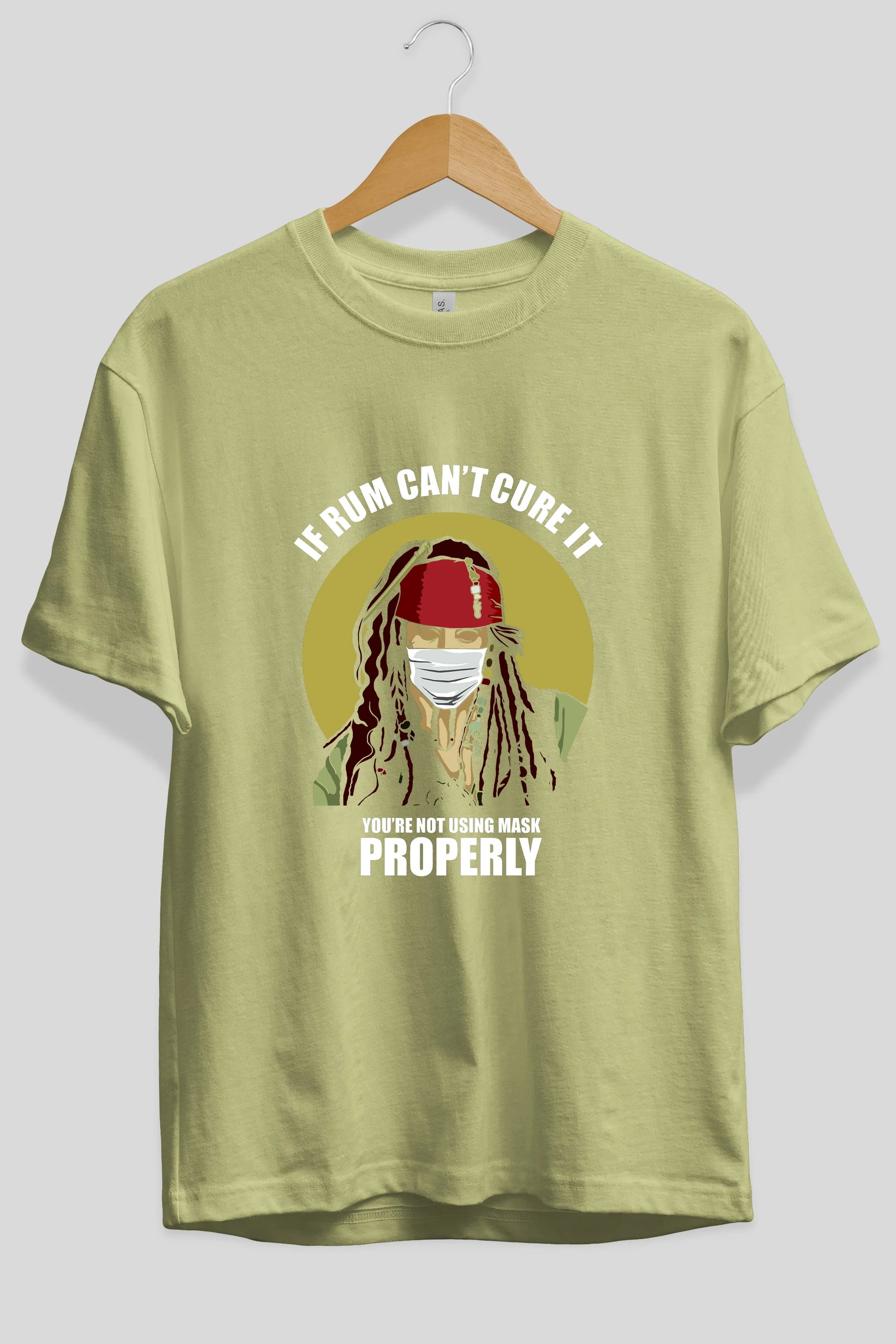 Pirates Maker Ön Baskılı Oversize t-shirt Erkek Kadın Unisex %100 Pamuk tişort