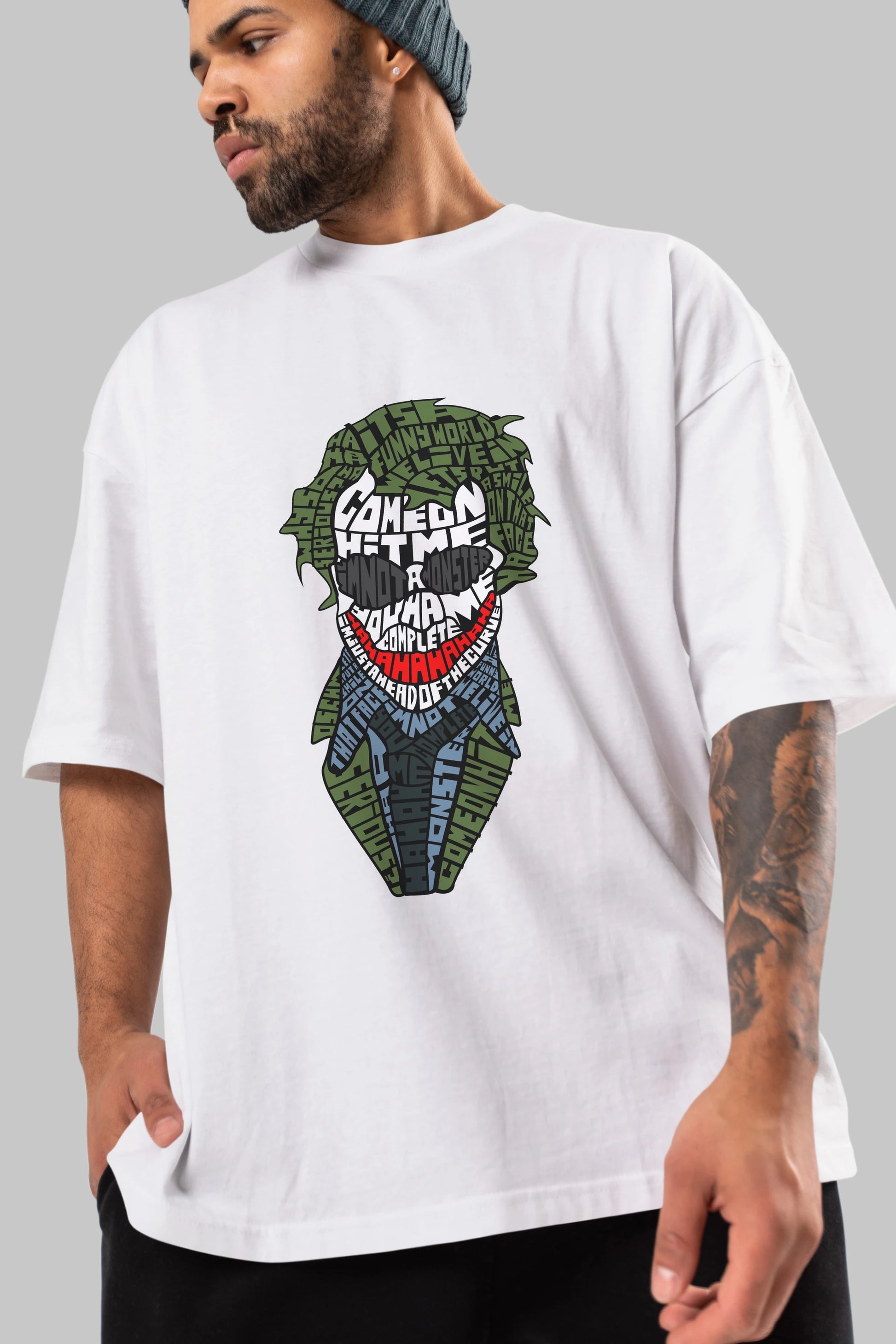 Why So Serious Ön Baskılı Oversize t-shirt %100 pamuk Erkek Kadın Unisex