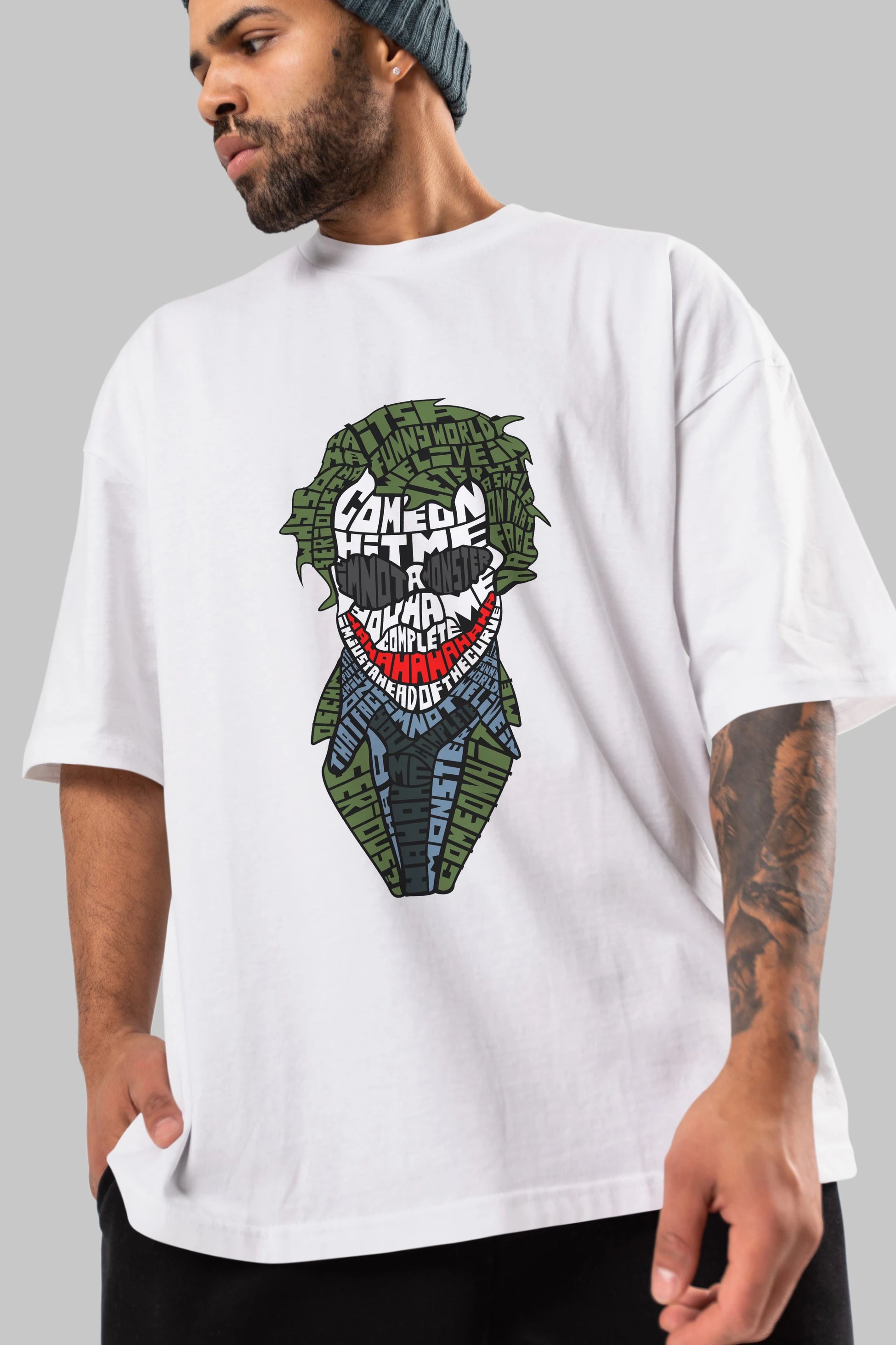 Why So Serious Ön Baskılı Oversize t-shirt %100 pamuk Erkek Kadın Unisex