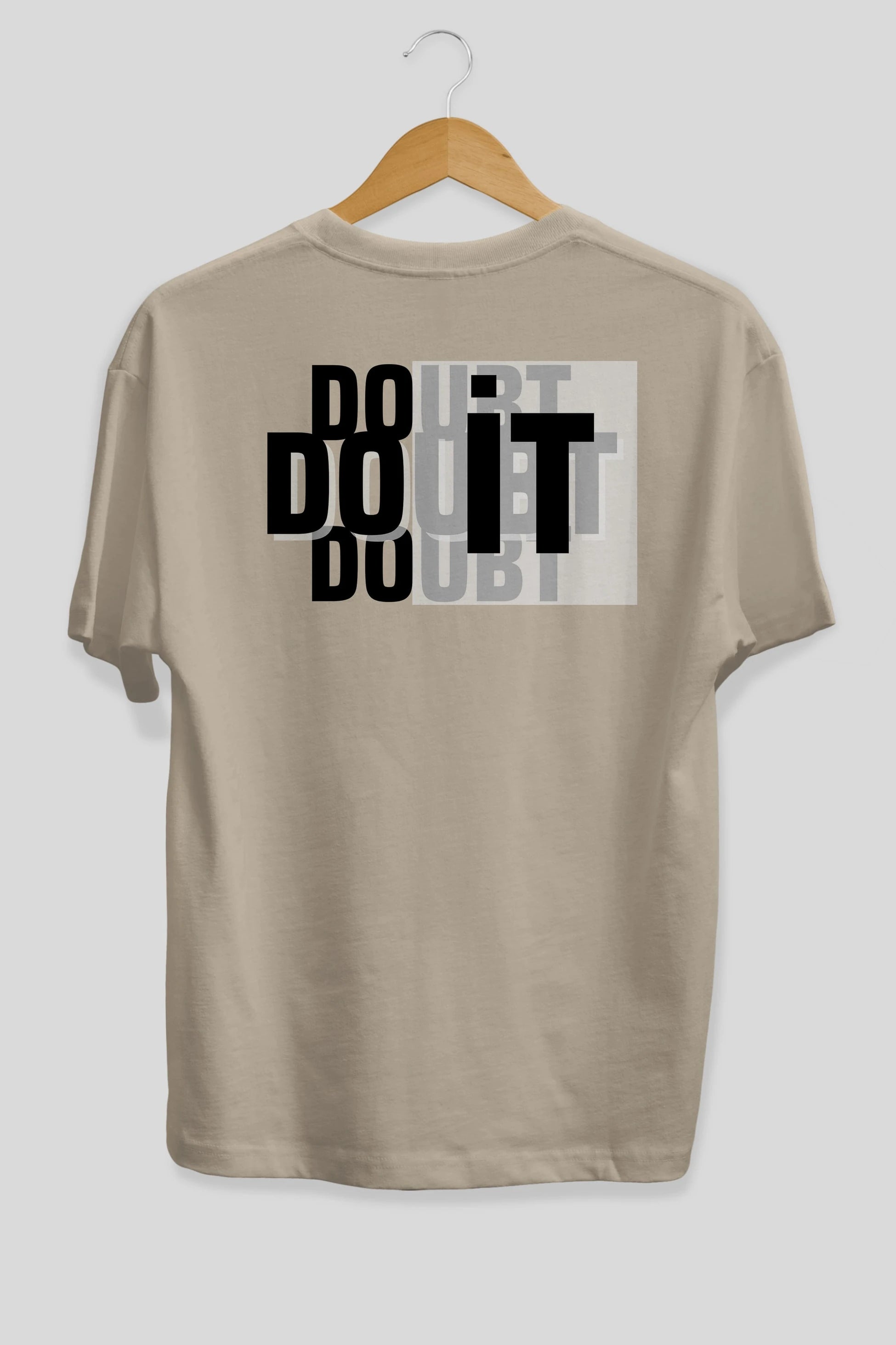 Do it Yazılı Arka Baskılı Oversize t-shirt Erkek Kadın Unisex