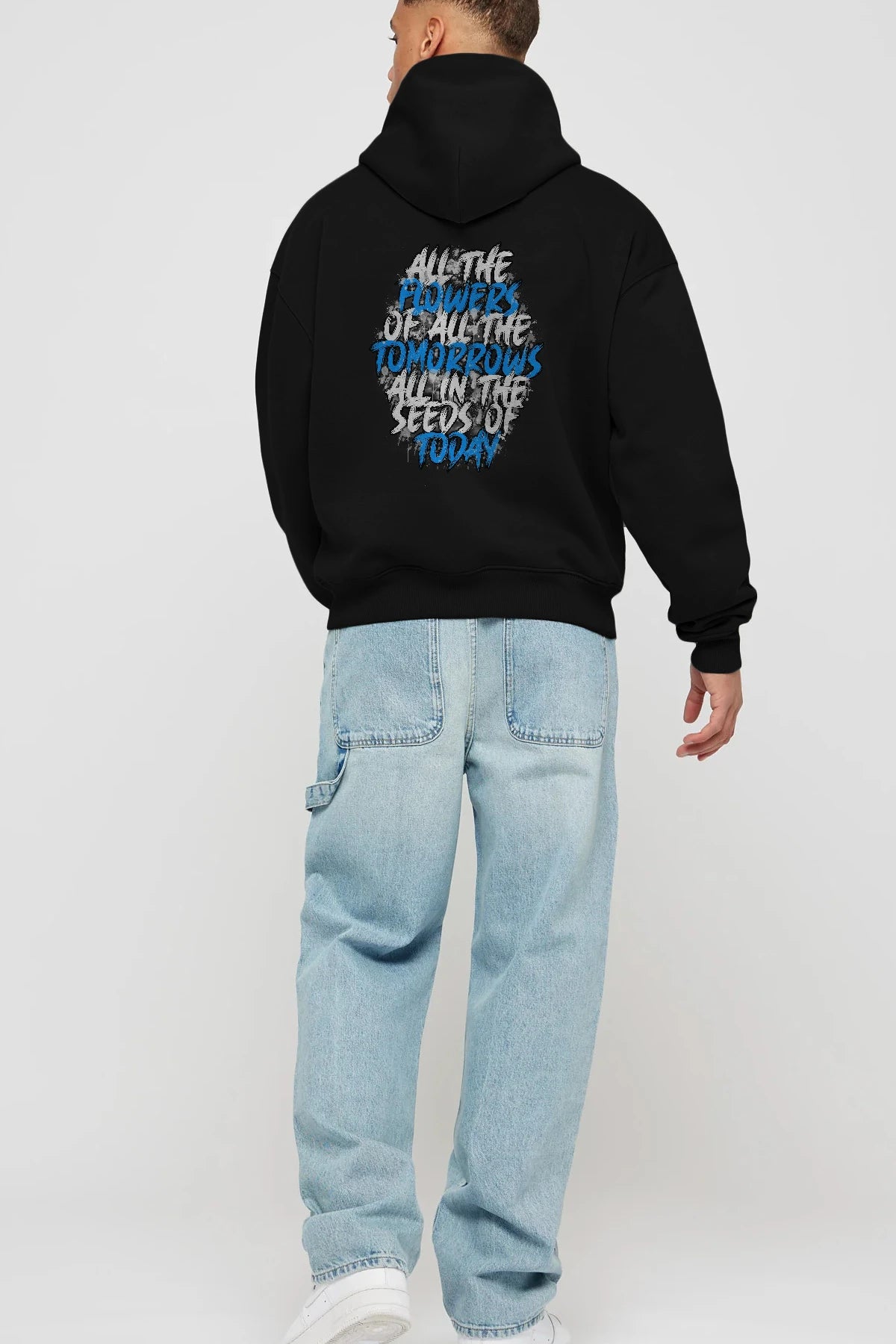 All The Flowers Of All The Tomorrows Arka Baskılı Hoodie Oversize Kapüşonlu Sweatshirt Erkek Kadın Unisex