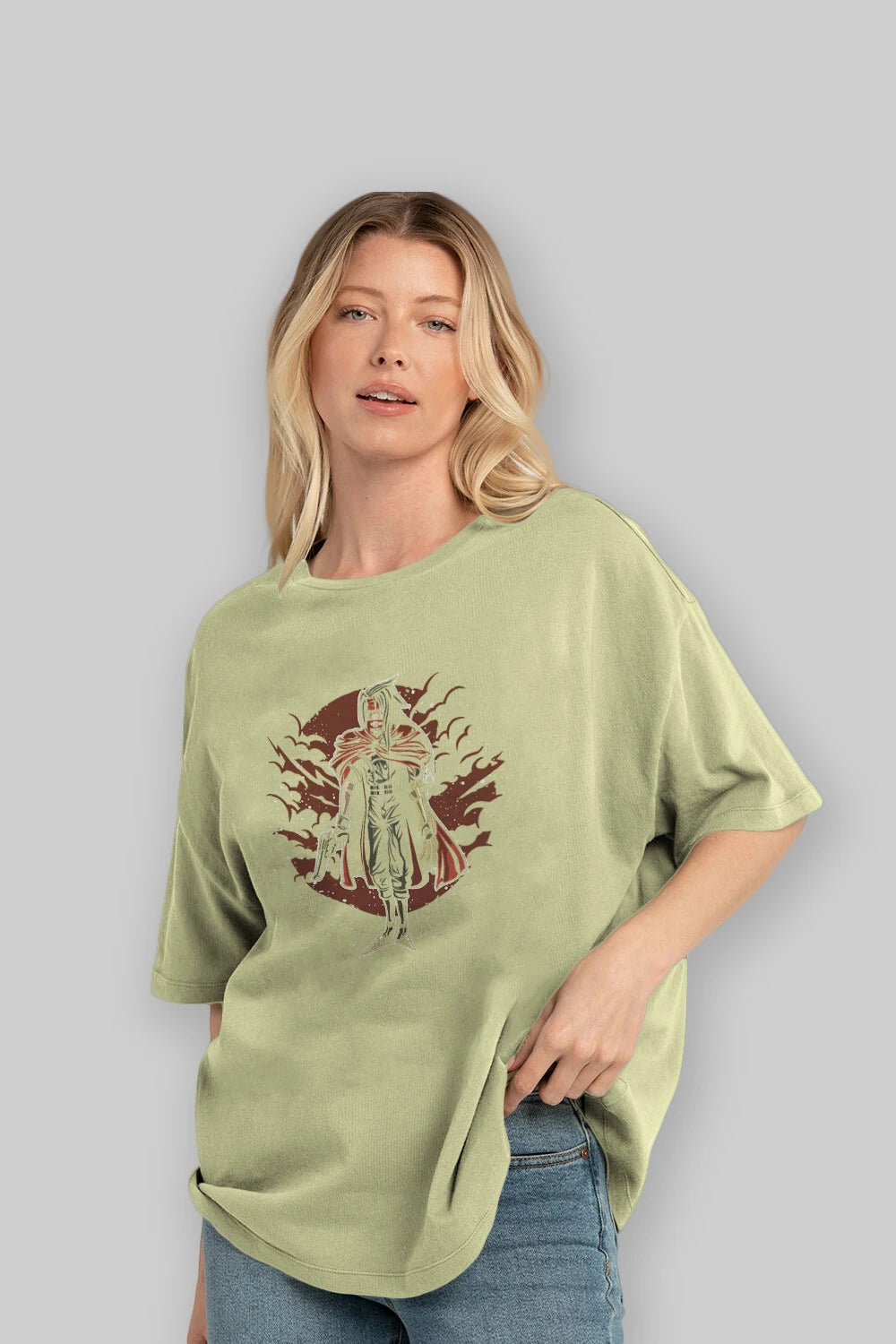FINAL FANTASY Ön Baskılı Oversize t-shirt Erkek Kadın Unisex %100 Pamuk tişort