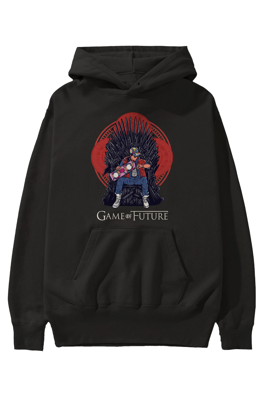 Game Of Future Ön Baskılı Hoodie Oversize Kapüşonlu Sweatshirt Erkek Kadın Unisex