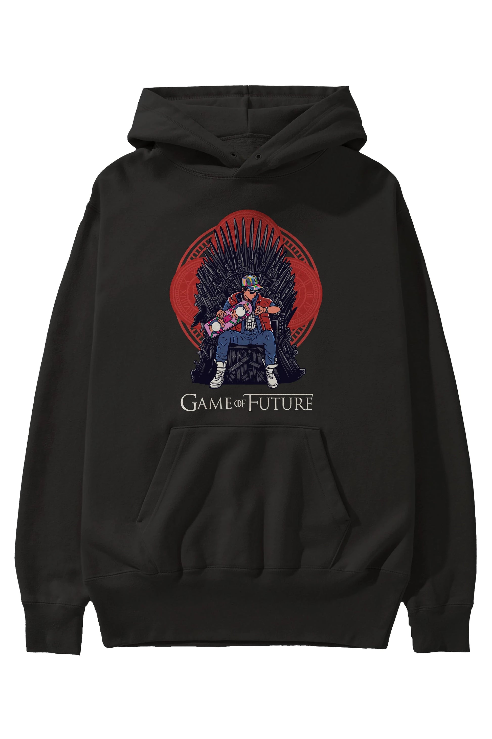 Game Of Future Ön Baskılı Hoodie Oversize Kapüşonlu Sweatshirt Erkek Kadın Unisex
