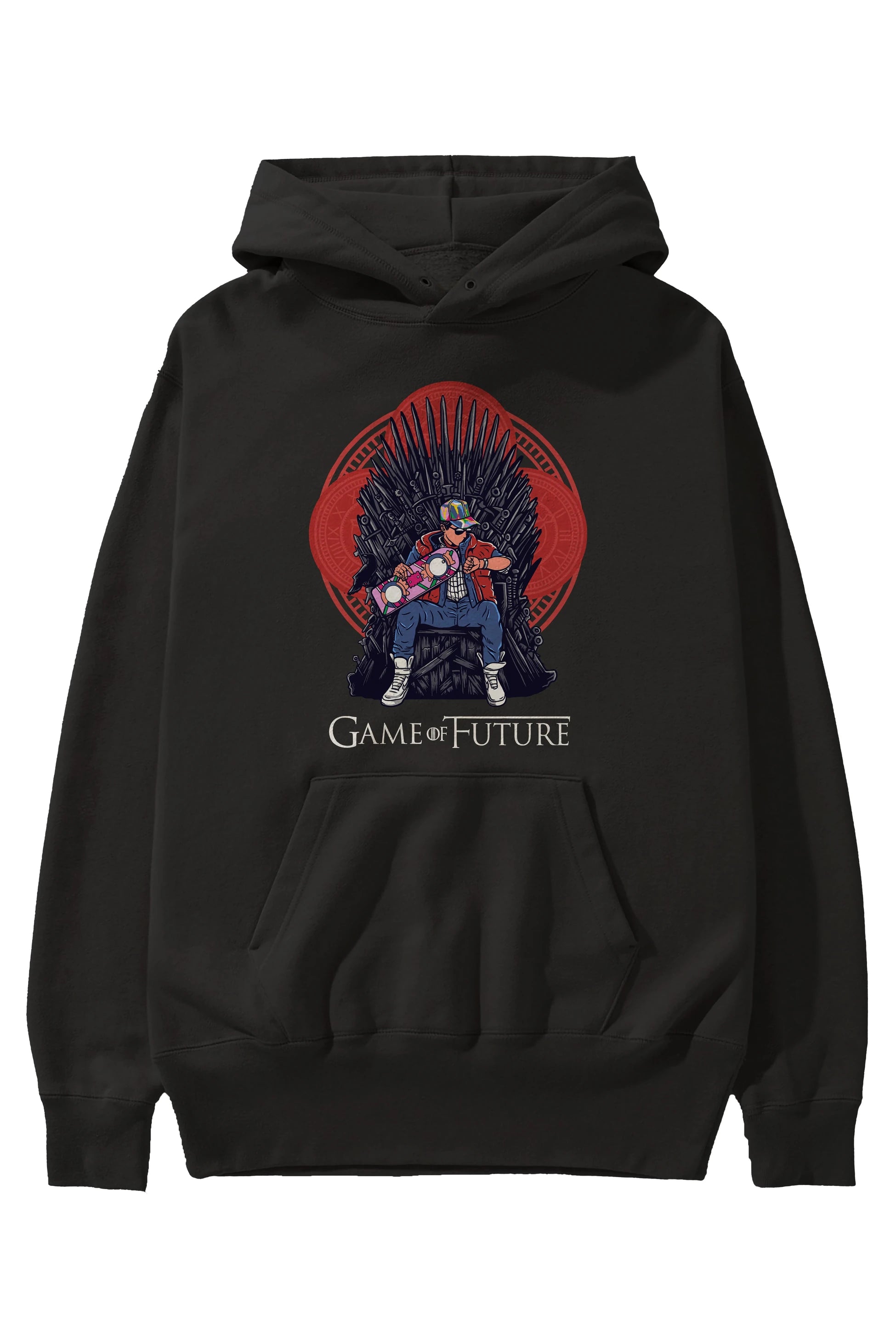 Game Of Future Ön Baskılı Hoodie Oversize Kapüşonlu Sweatshirt Erkek Kadın Unisex