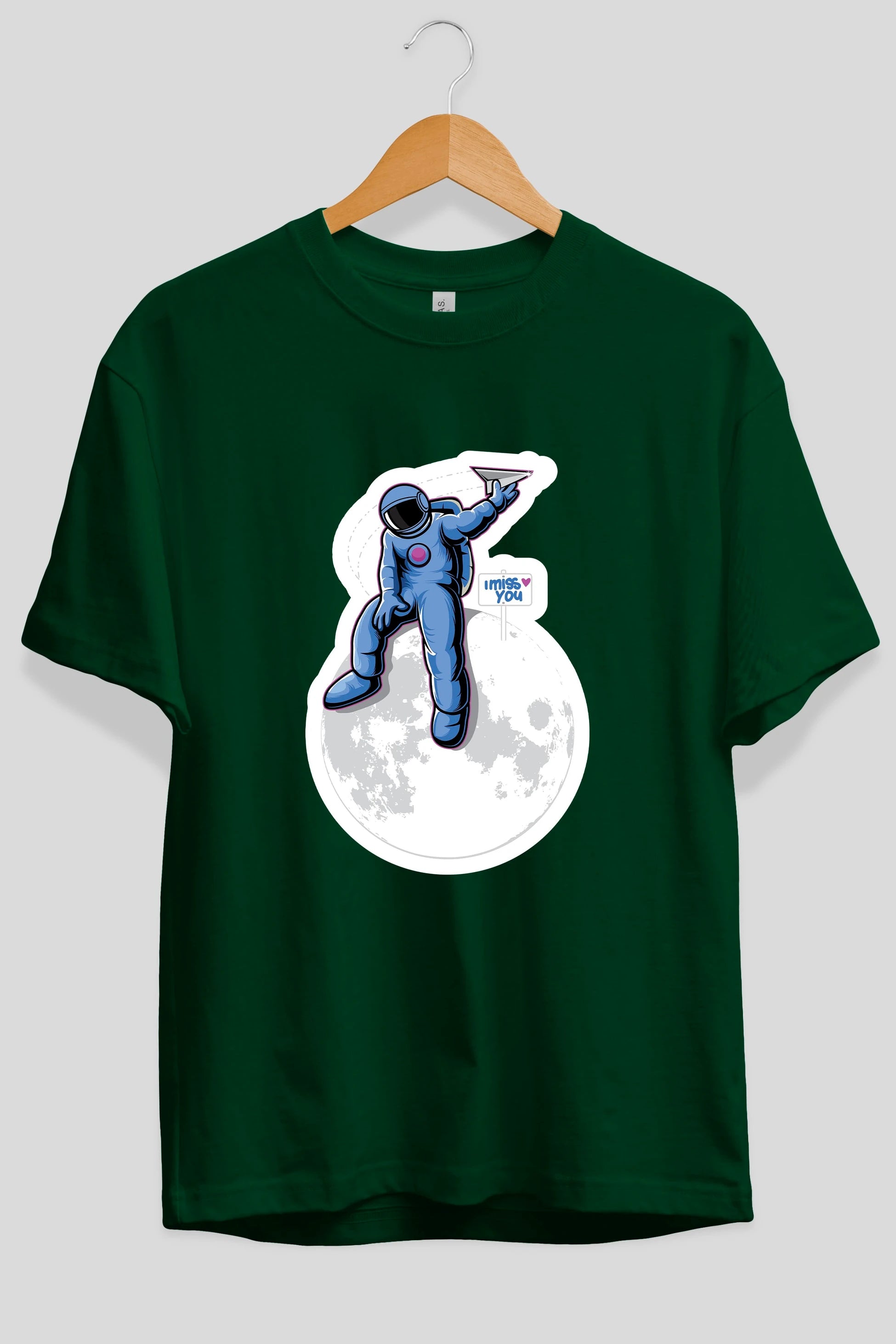 Astro Missing Earth Sticker Ön Baskılı Oversize t-shirt Erkek Kadın Unisex