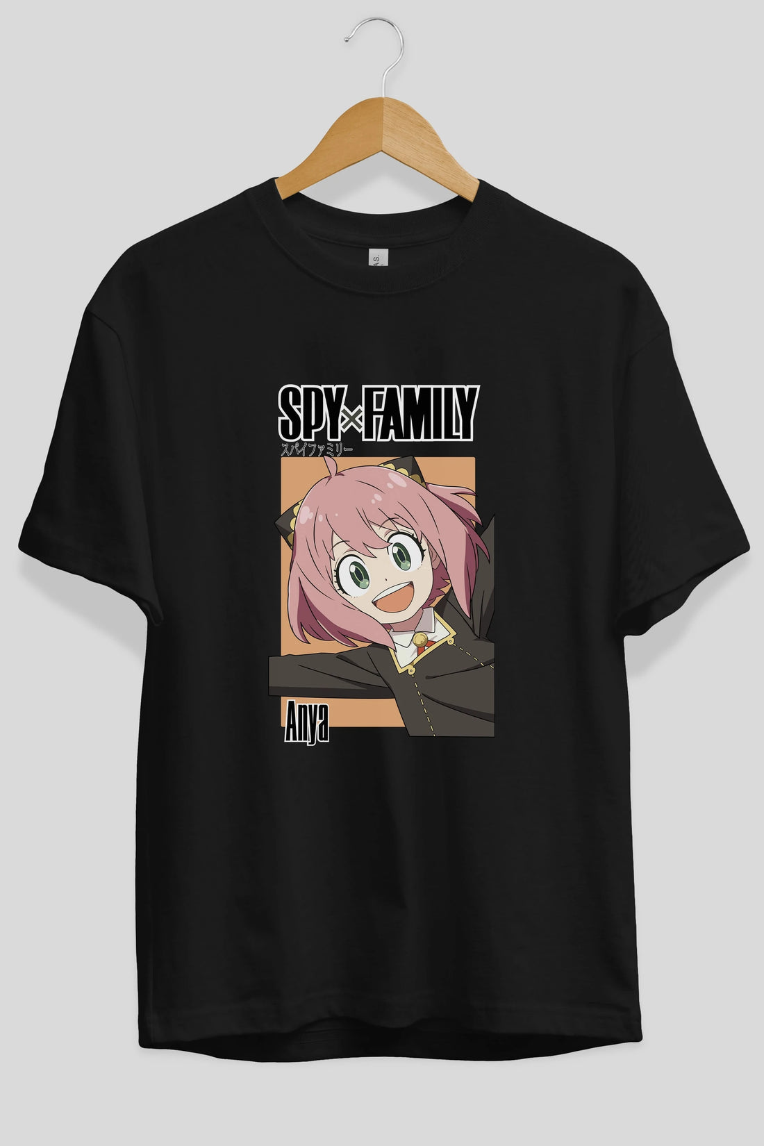 SPY X FAMILY Anya Anime Ön Baskılı Oversize t-shirt %100 pamuk Erkek Kadın Unisex