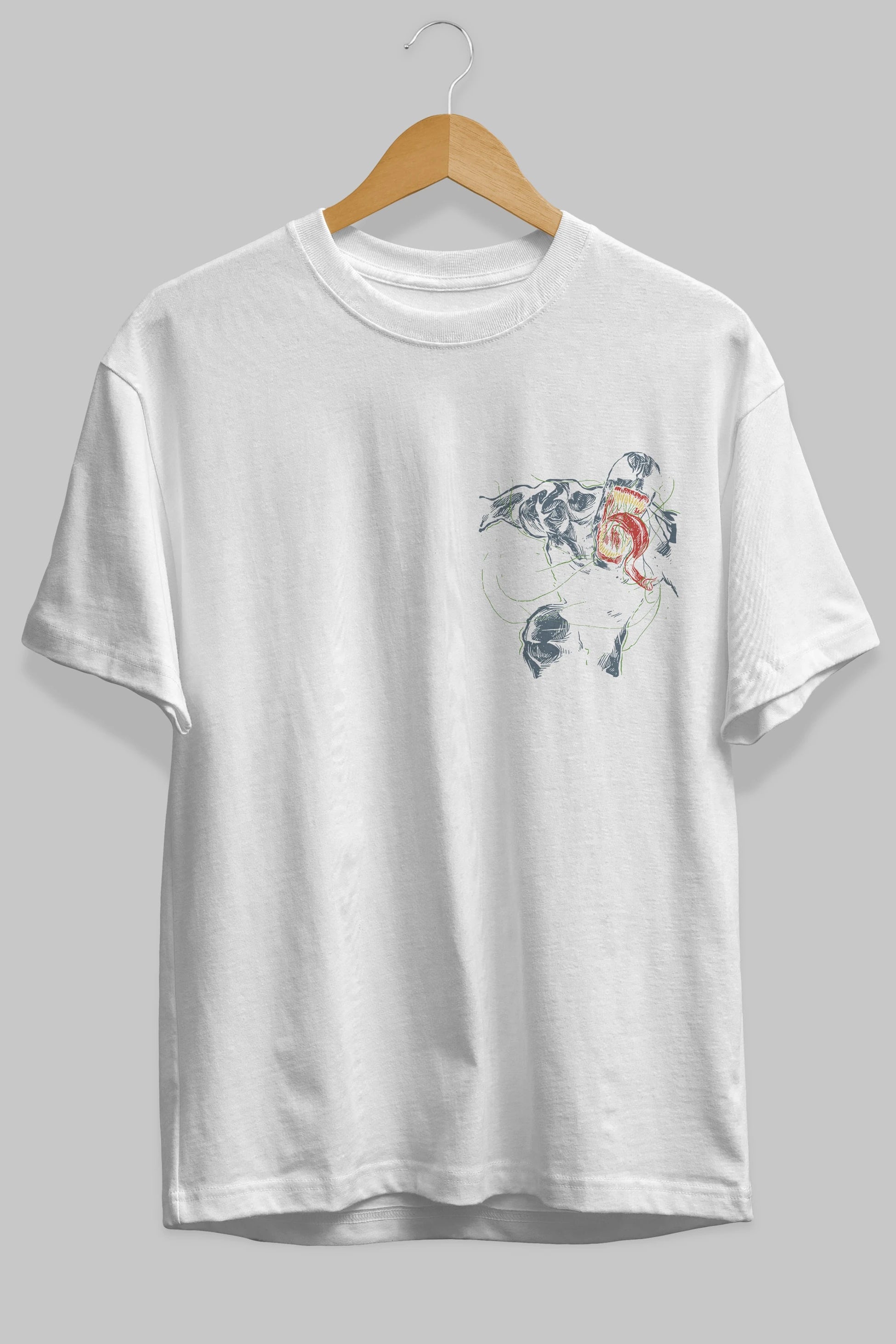 Venom (6) Ön Sol Baskılı Oversize t-shirt Erkek Kadın Unisex %100 Pamuk Bisiklet Yaka tişort