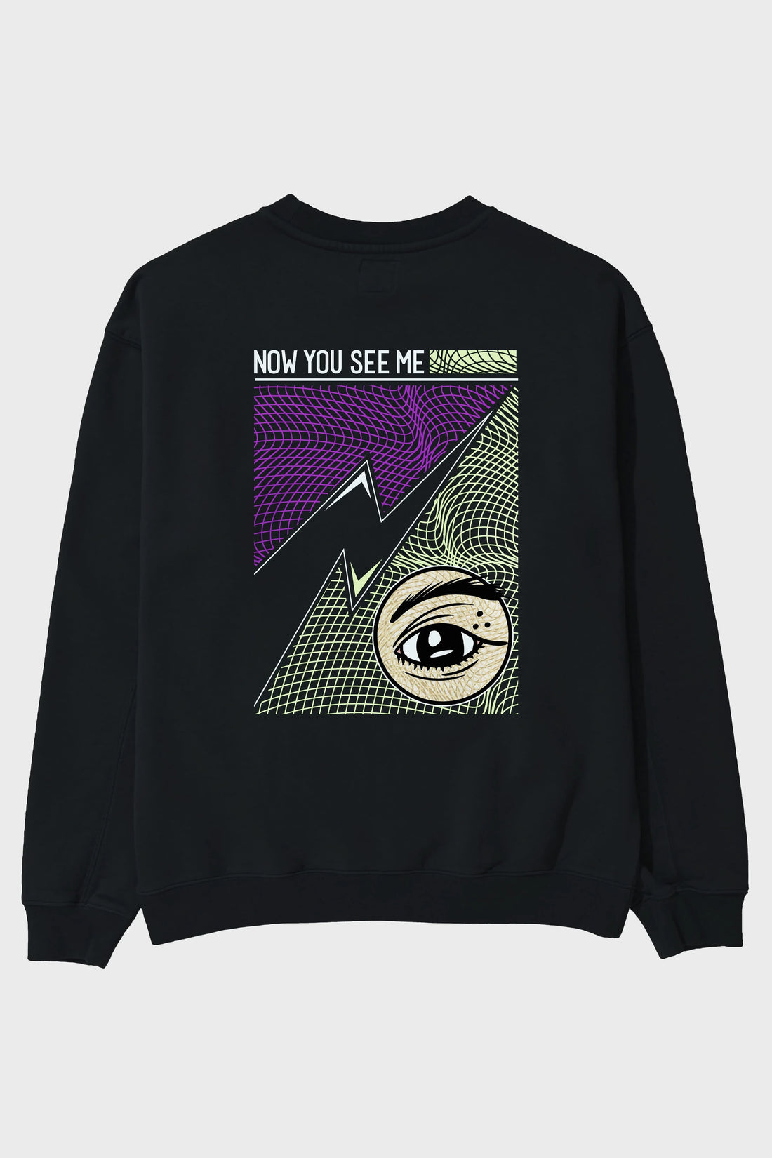 Now You See Me Arka Baskılı Oversize Sweatshirt Erkek Kadın Unisex