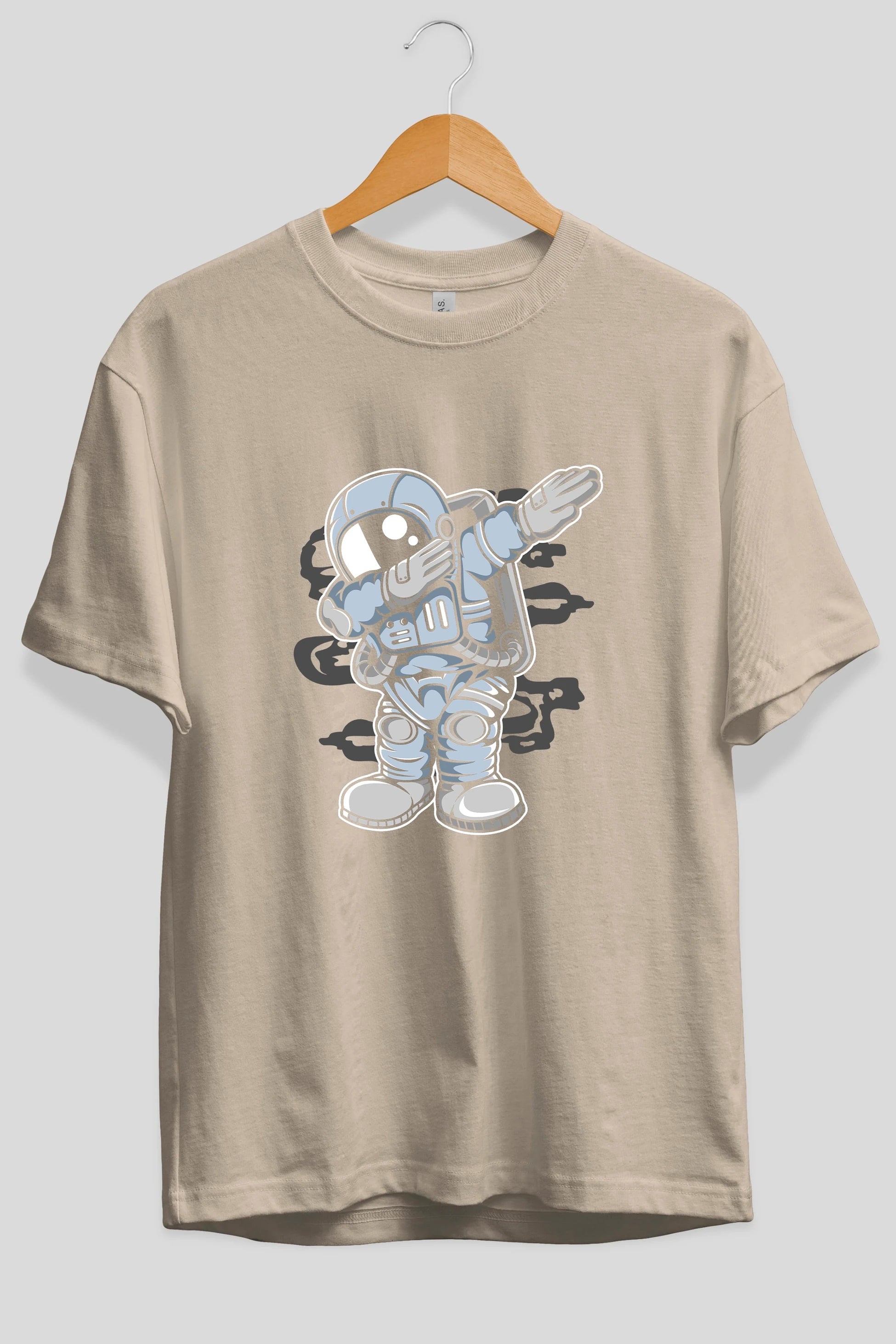 Astronaut Dab Ön Baskılı Oversize t-shirt Erkek Kadın Unisex