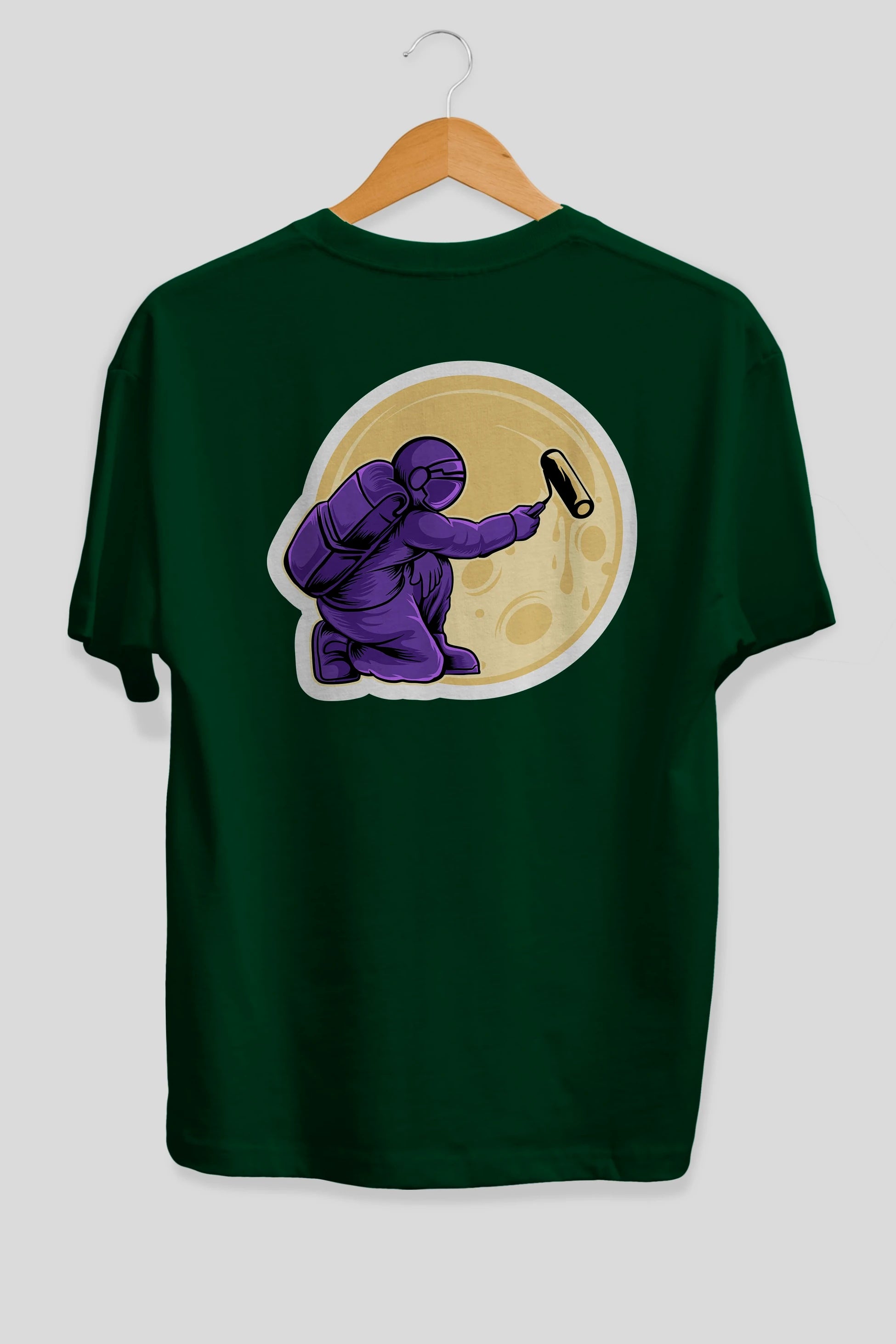 Astropaint Sticker Arka Baskılı Oversize t-shirt Erkek Kadın Unisex