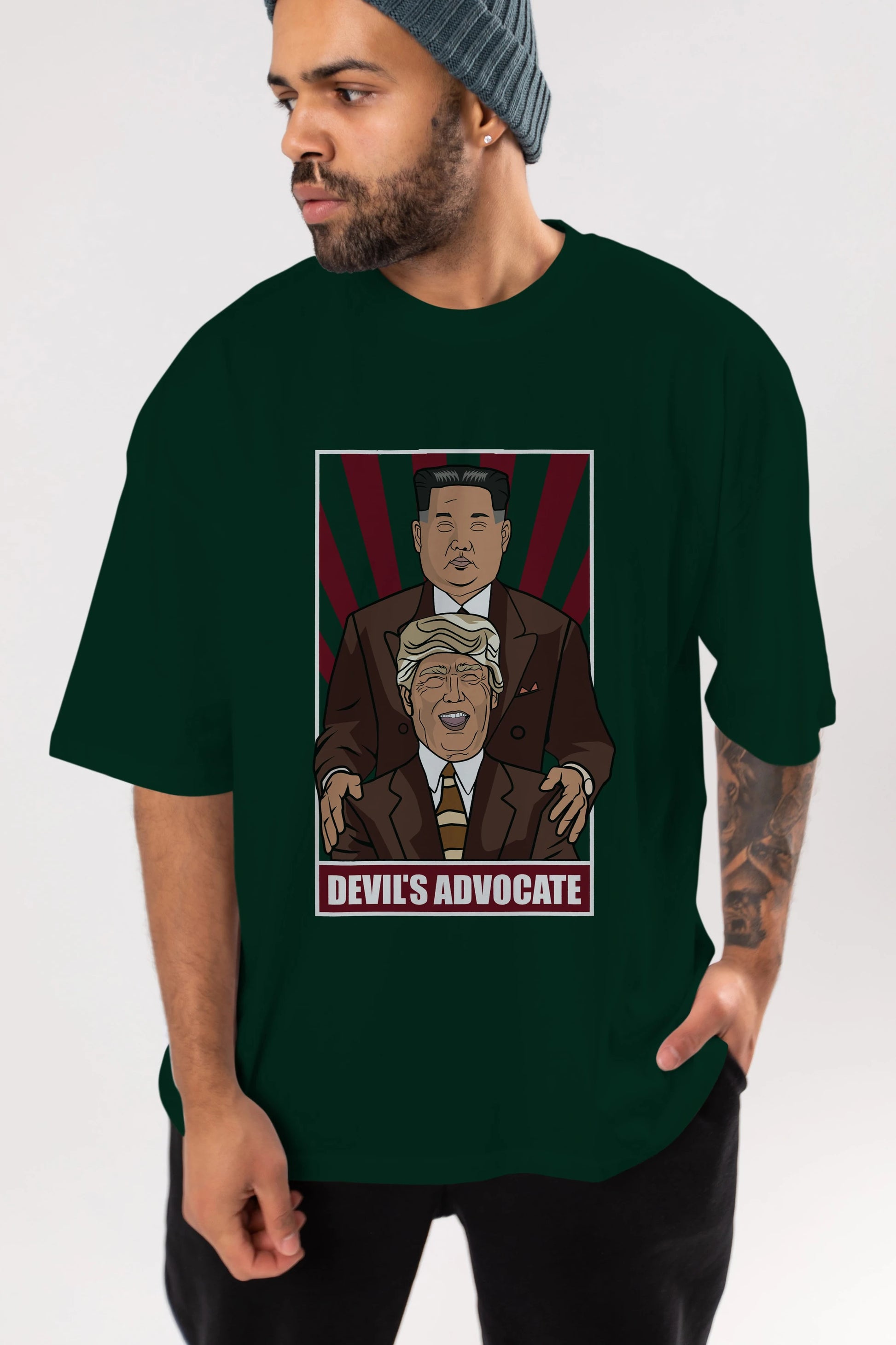 Devil_s Advocate Ön Baskılı Oversize t-shirt Erkek Kadın Unisex %100 Pamuk tişort