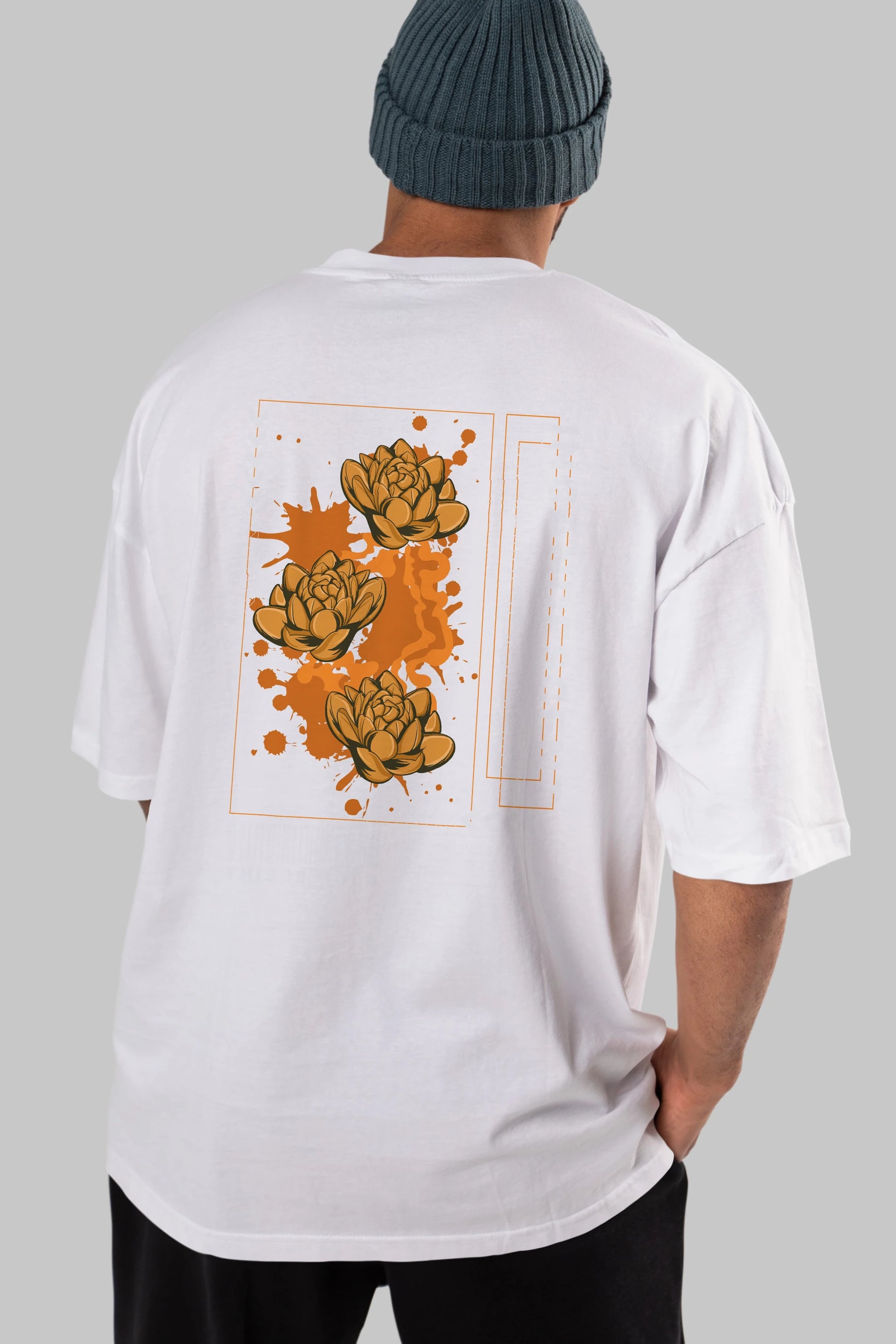 Incandescent Arka Baskılı Oversize t-shirt Erkek Kadın Unisex