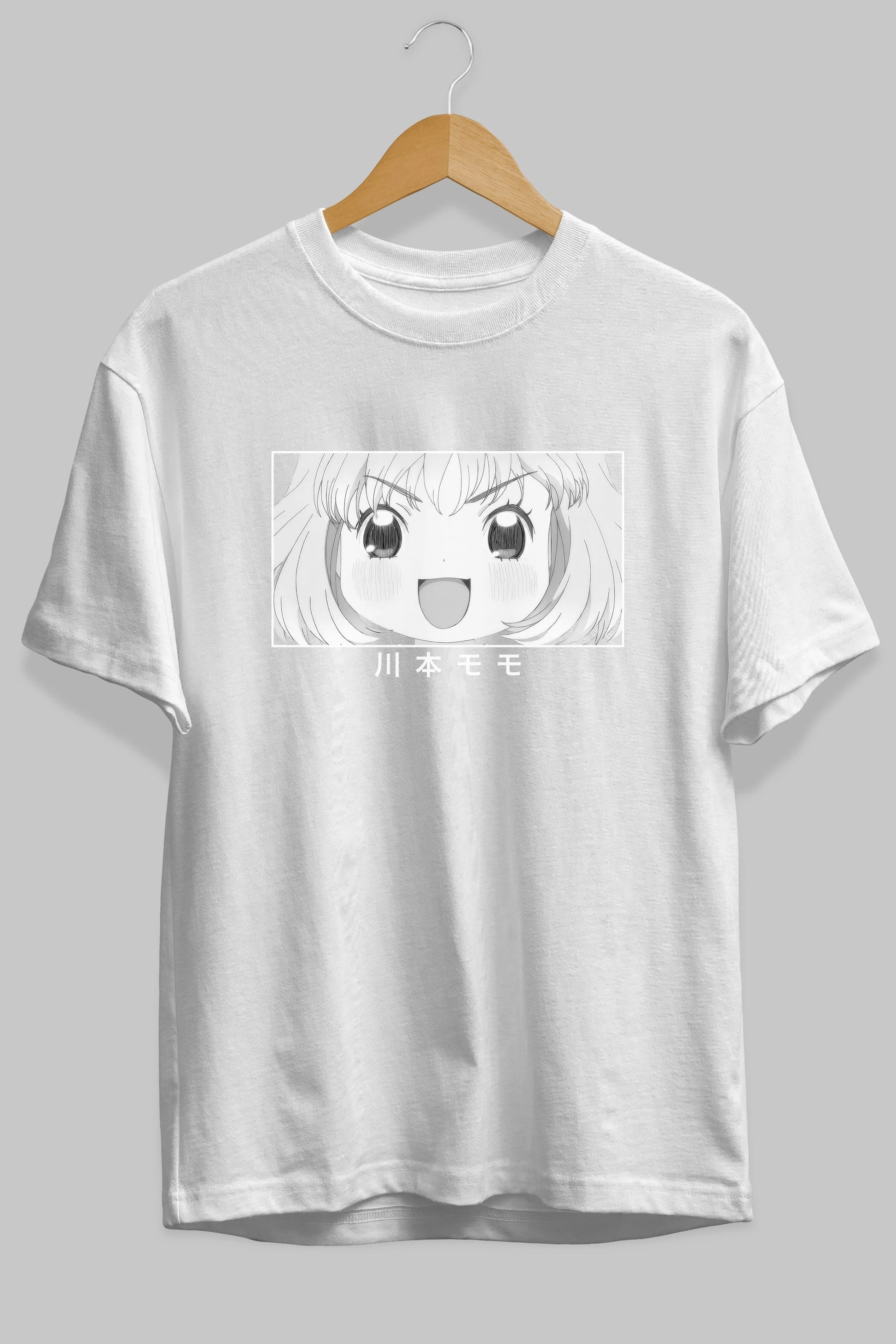 Momo Kawamoto 1 Anime Ön Baskılı Oversize t-shirt %100 pamuk Erkek Kadın Unisex