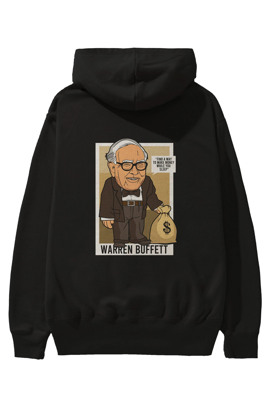 Warren Buffet Up Carl Arka Baskılı Hoodie Oversize Kapüşonlu Sweatshirt Erkek Kadın Unisex
