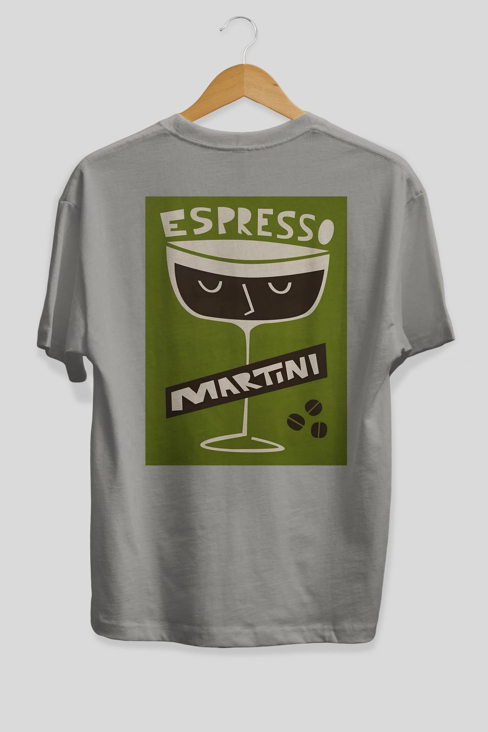 Espresso Martini 2 Arka Baskılı Oversize t-shirt Erkek Kadın Unisex %100 Pamuk Bisiklet Yaka tişort